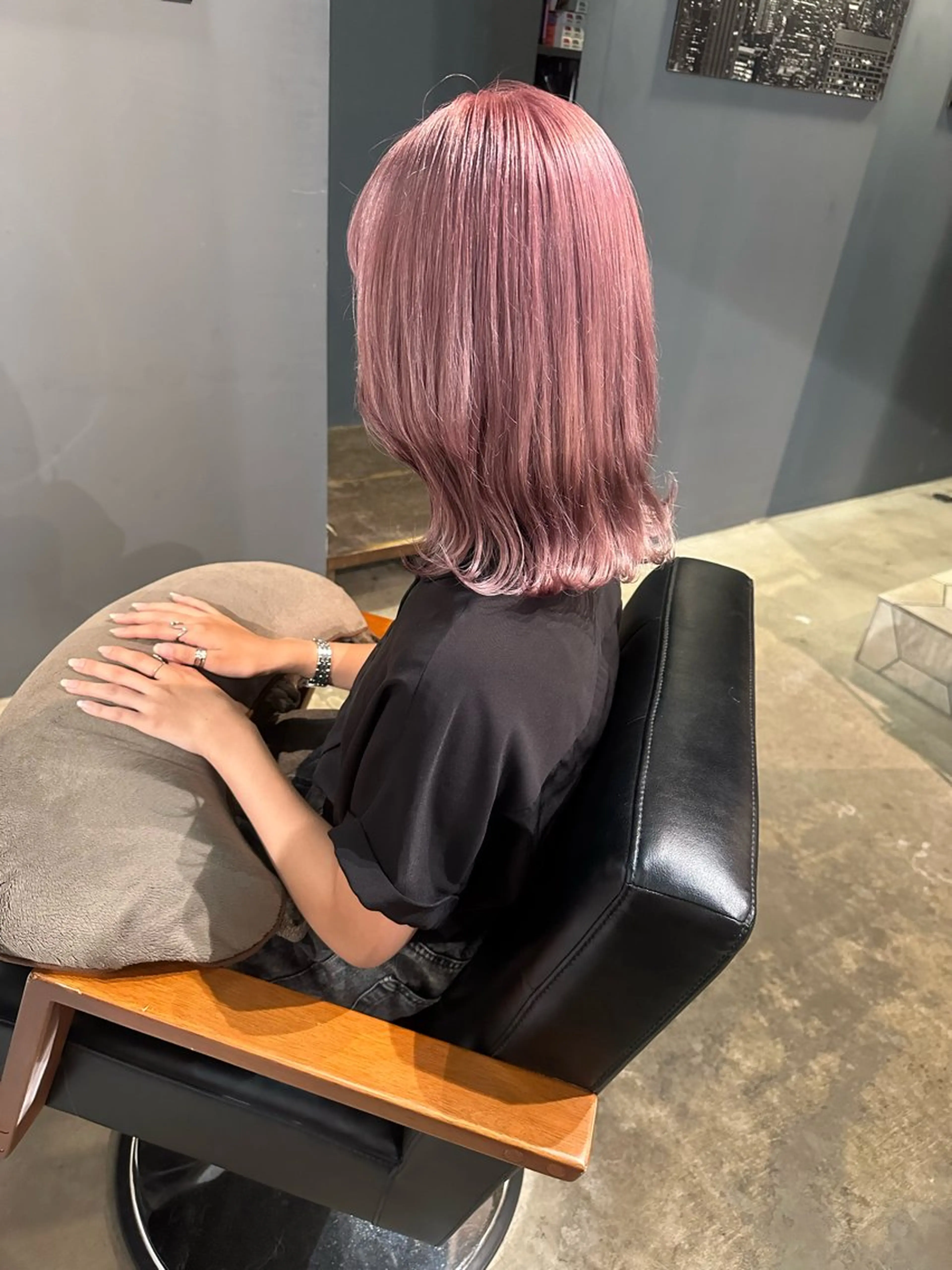 セミロング ヘアカラー トリートメント Baby美容師 Ninaのヘアスタイル