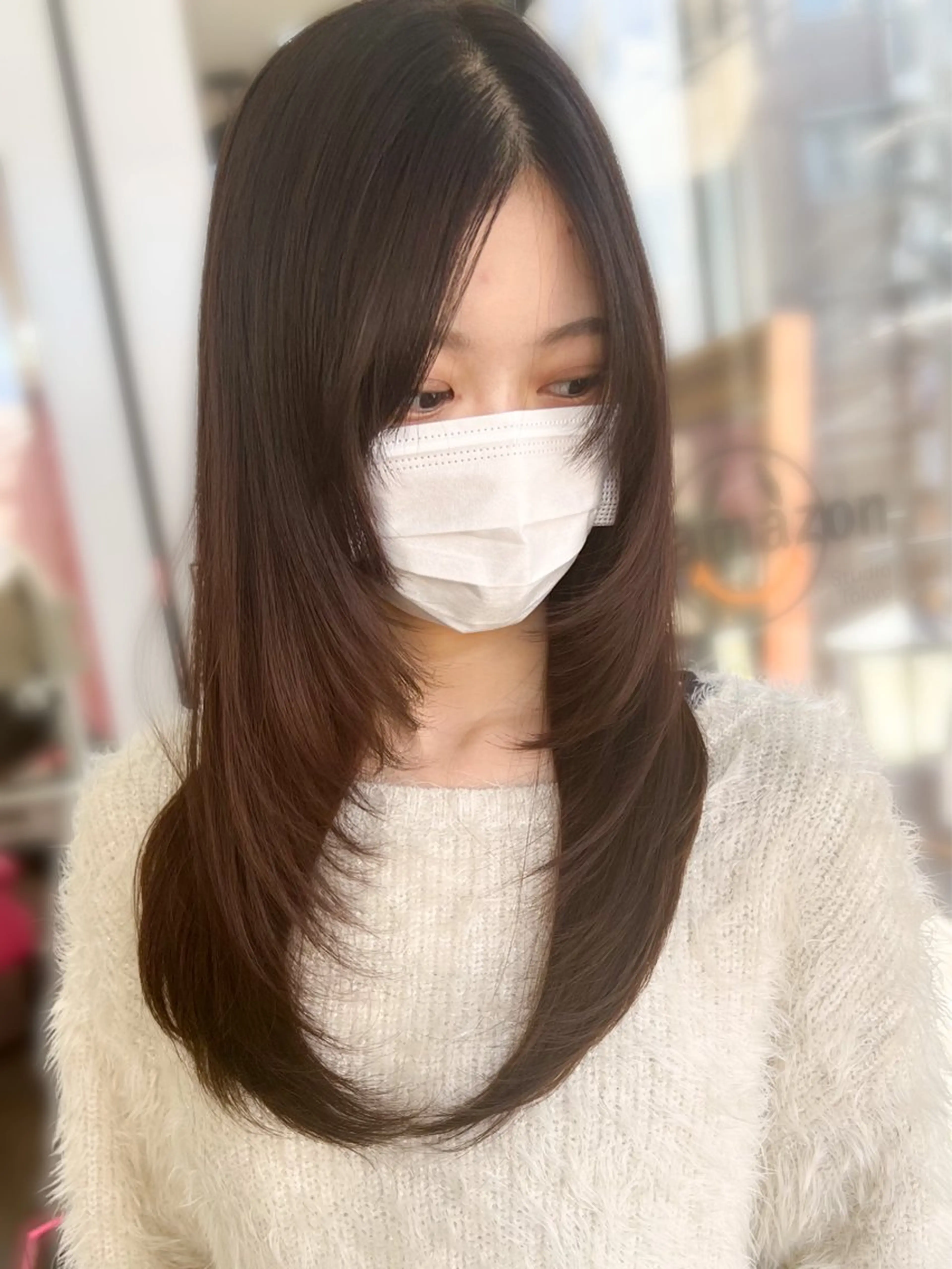 ✅前髪、顔周りスタイルチェンジ+コテ巻きスタイリングの写真
