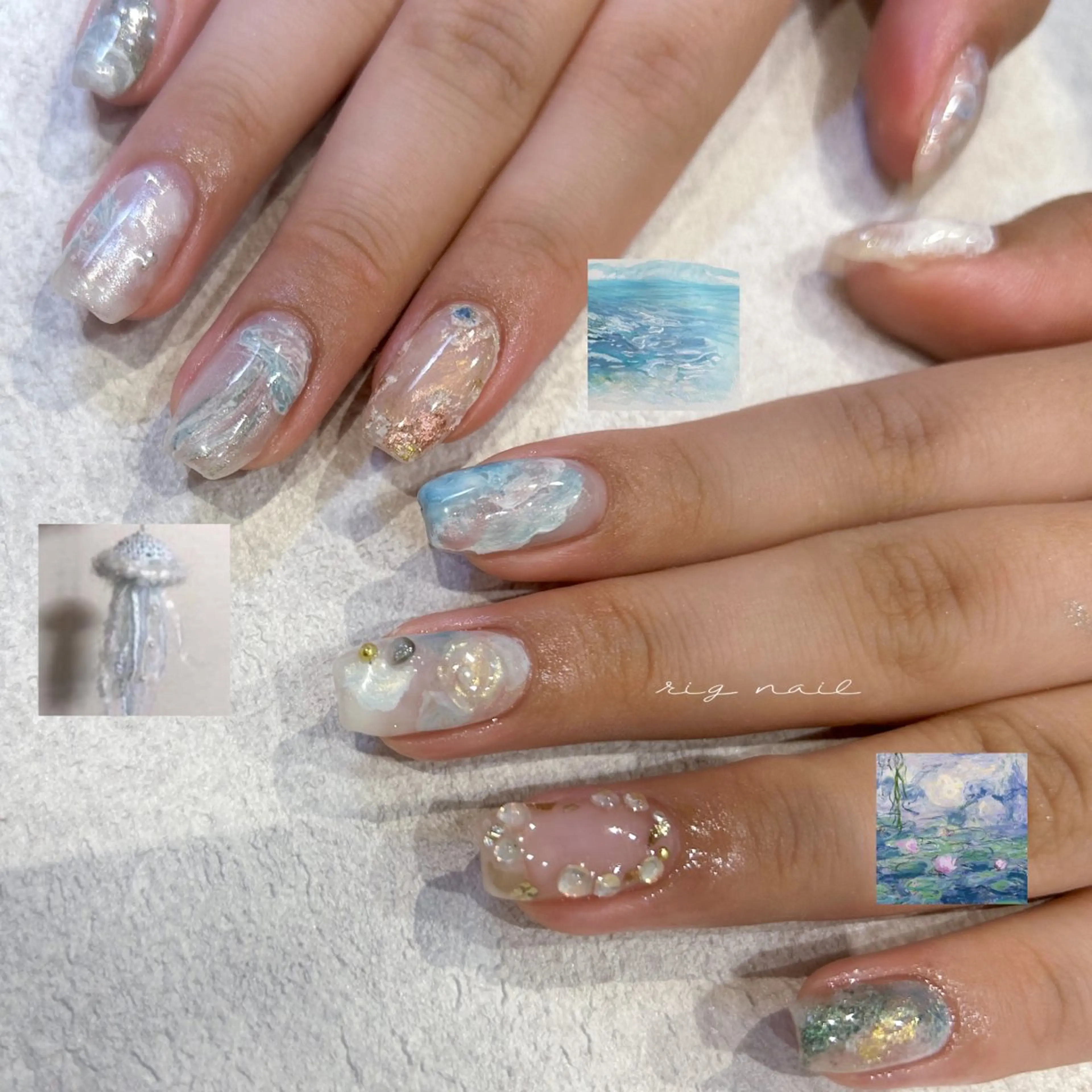 ネイル ハンドネイル rig nail草加店所属・松本 紋世のネイルデザイン