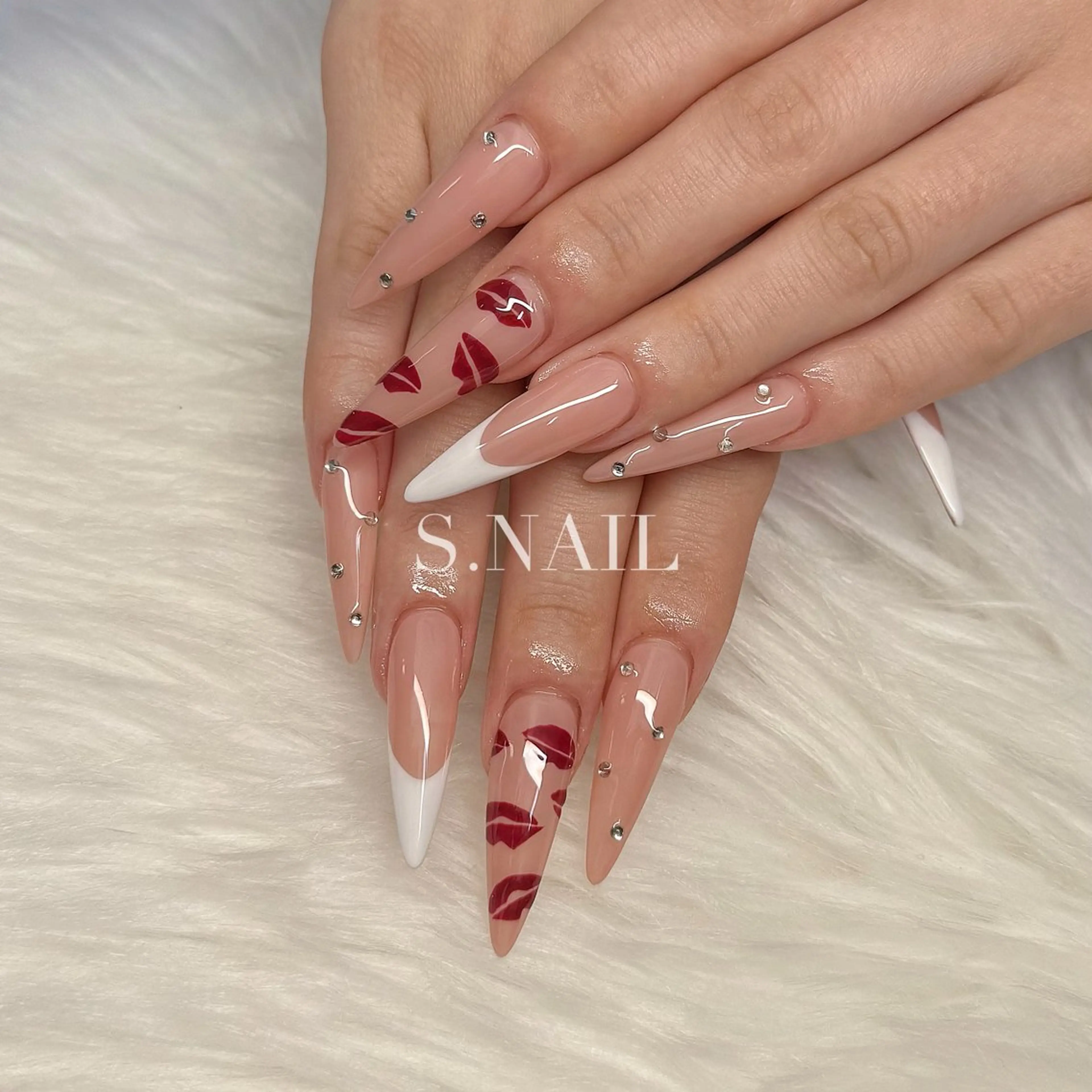 ネイル ロングネイル ハンドネイル S♡NAIL所属・S.NAIL Suuのネイルデザイン