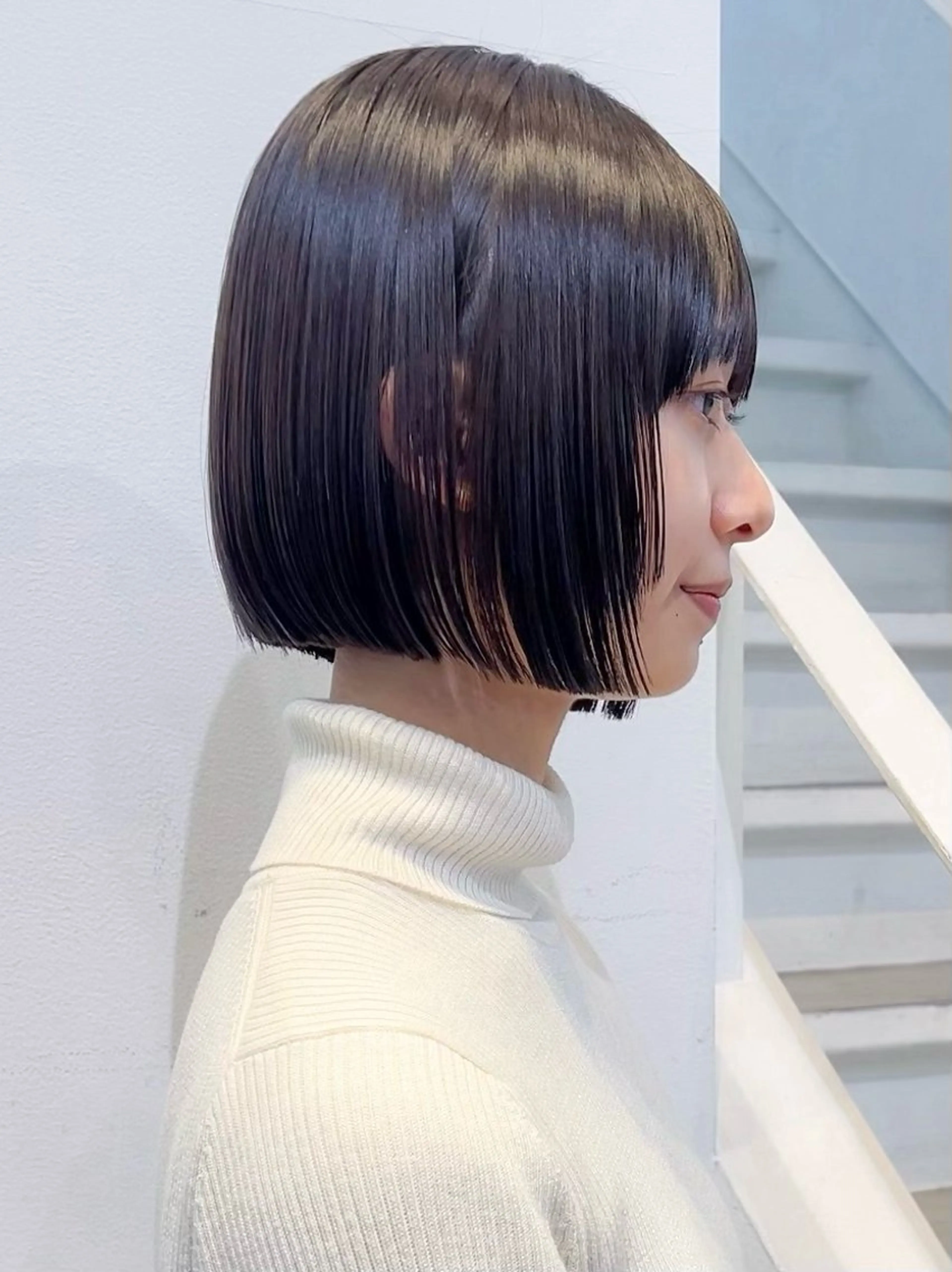 ショート カラー ⭐️似合わせボブ 縮毛矯正⭐️かえでのヘアスタイル