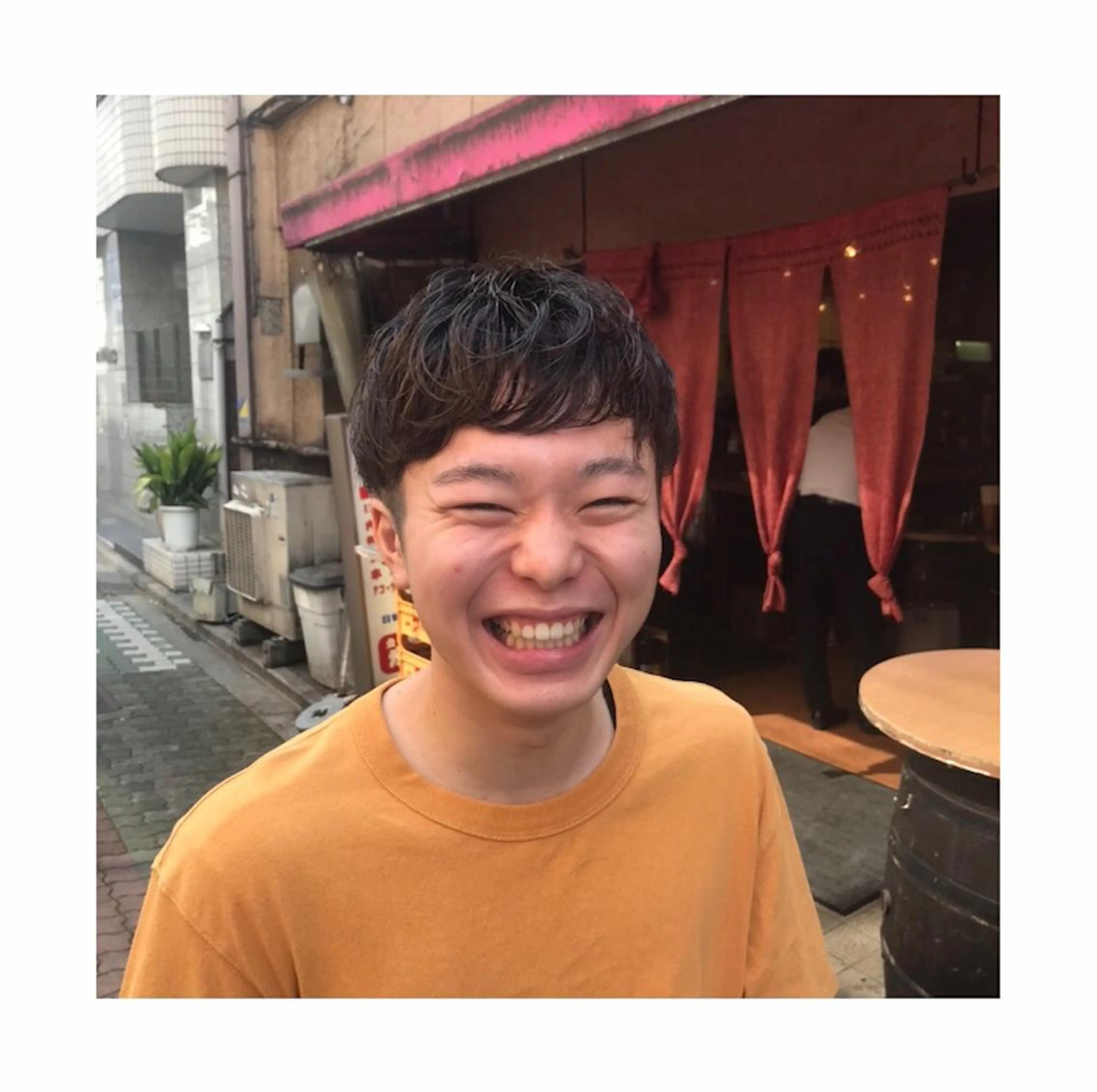 ショート パーマ メンズ マッシュ くせ毛 メンズ専門💈中島 太一💈のヘアスタイル