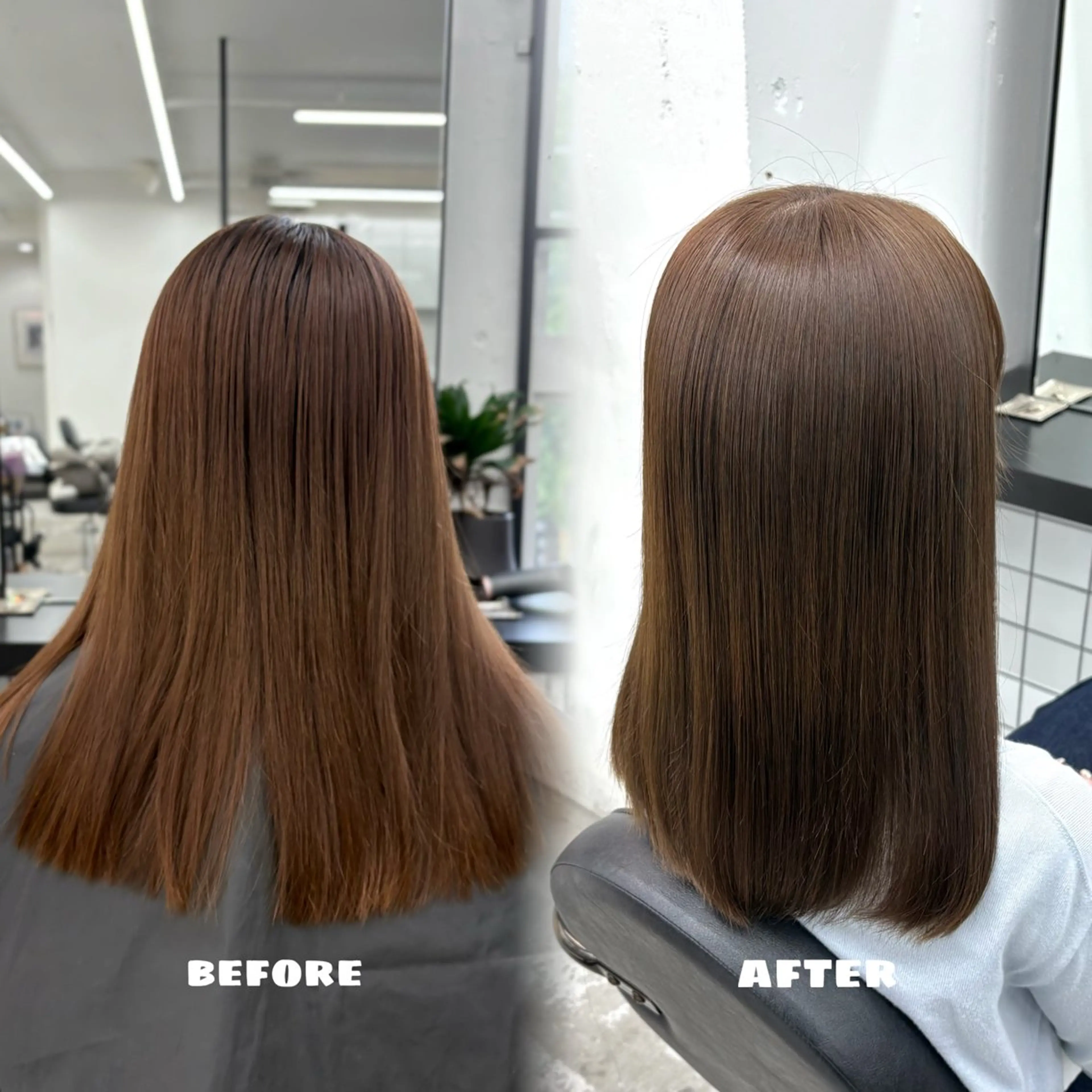 セミロング カラー ベージュカラー 透明感カラー オリーブベージュ ヘアカラー トリートメント 🌟ゆりあ🌟 JILLSTUDIOのヘアスタイル