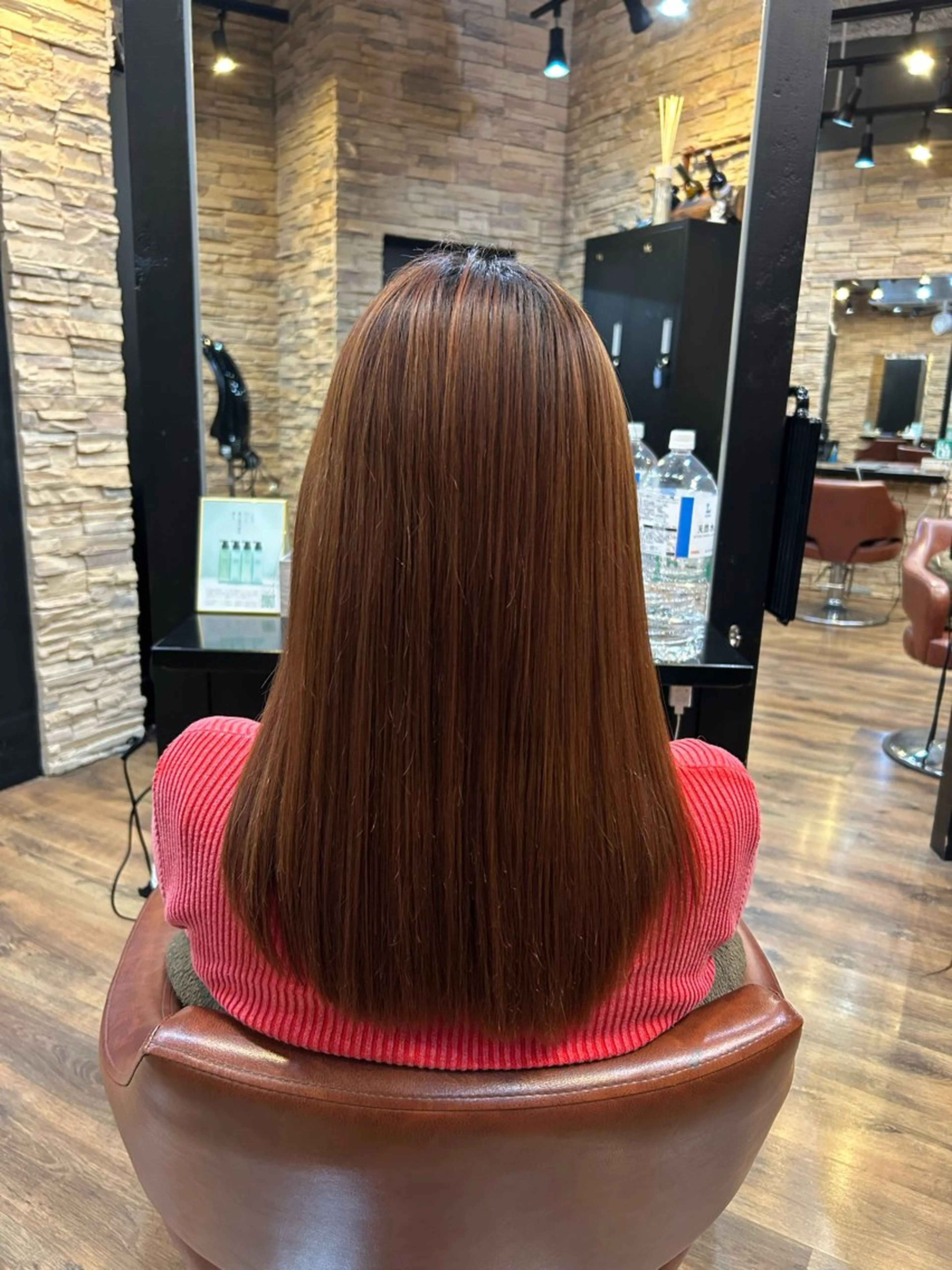 ロング カット 縮毛矯正 トリートメント 【ブリーチモデル募集 】サキ🫧のヘアスタイル