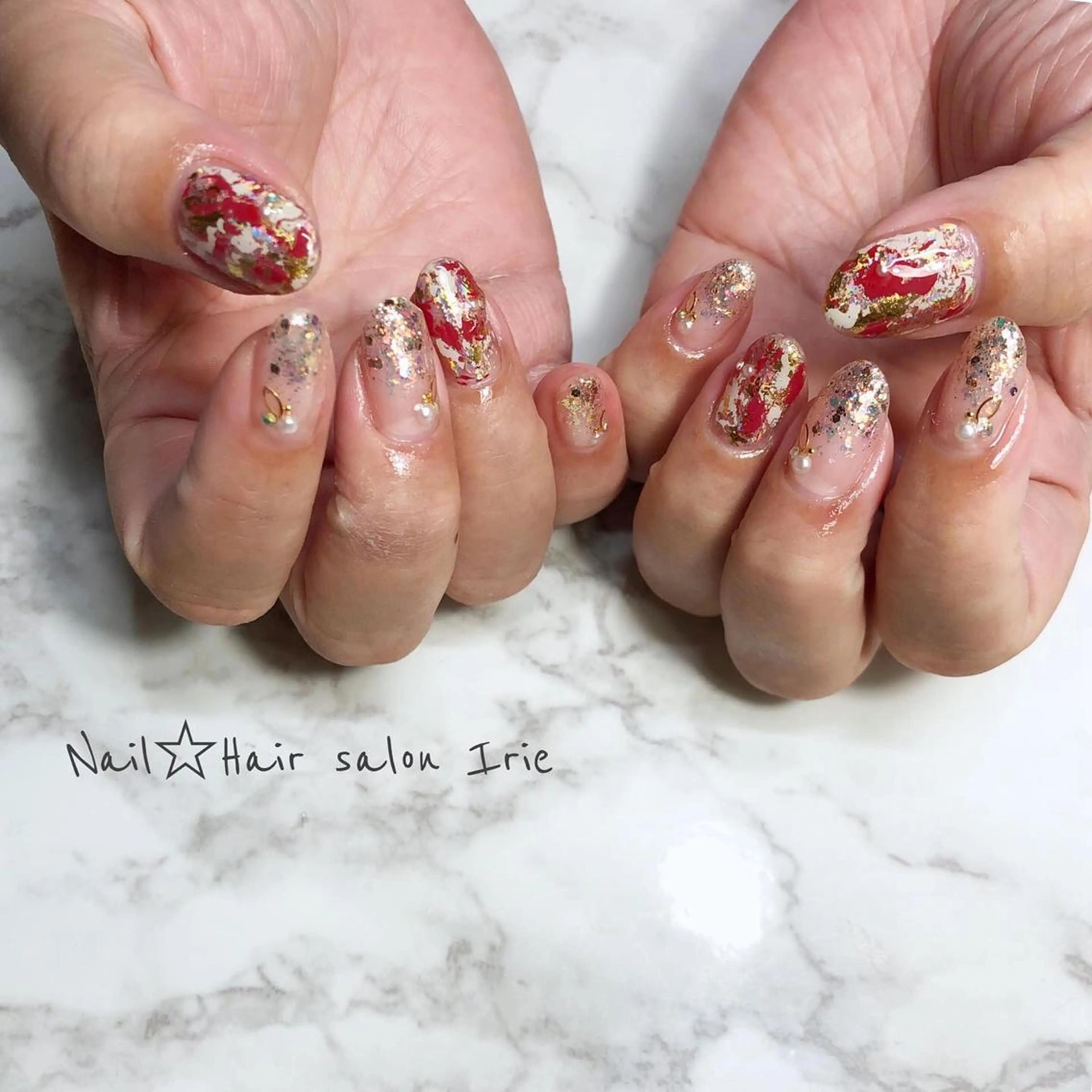 ネイル ハンドネイル Hair salon Irie所属・與儀 知佳のネイルデザイン