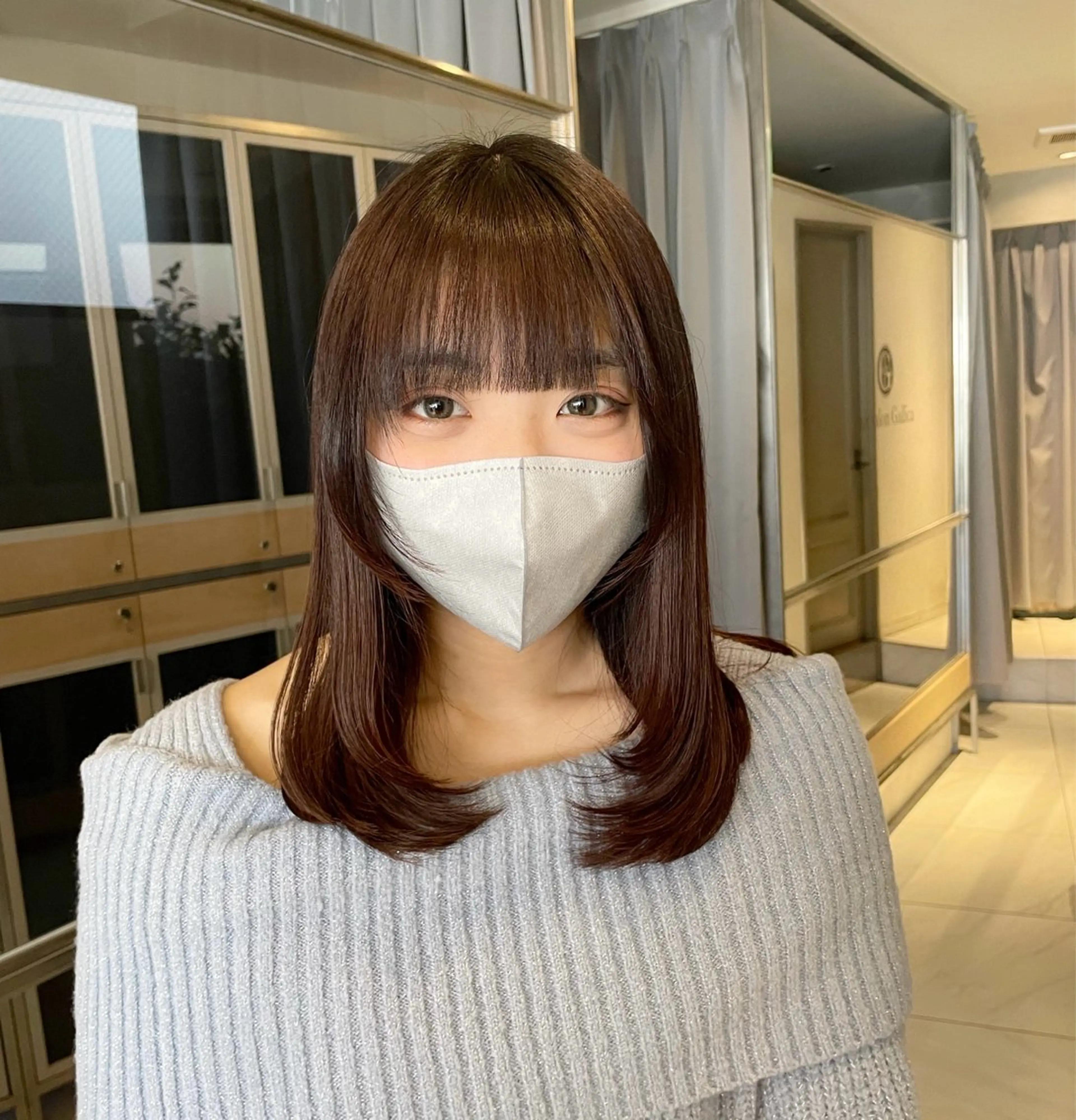 セミロング カラー ヘアアレンジ 艶髪/レイヤーカット 🐣misakiのヘアスタイル