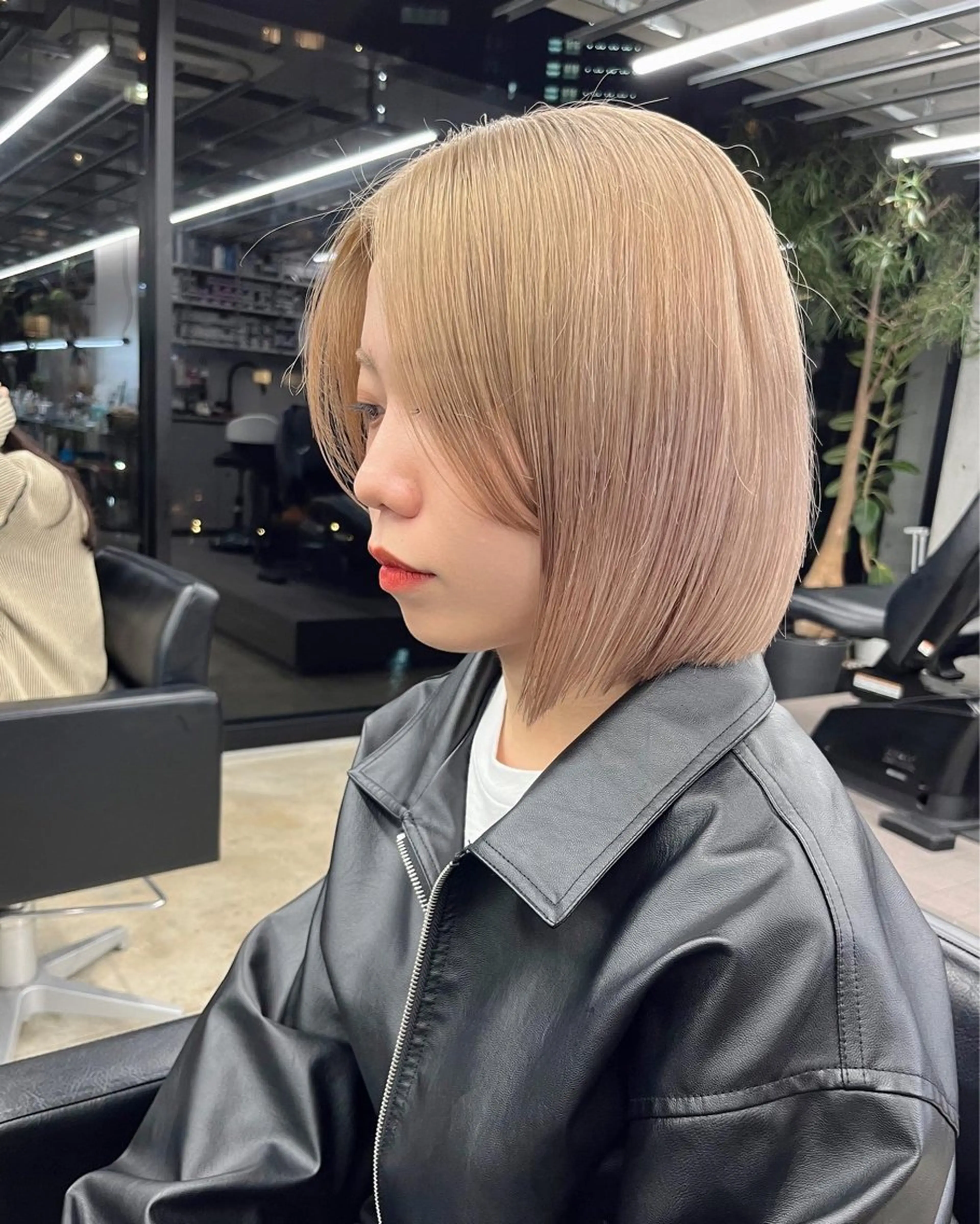 ミディアム カラー カット ヘアカラー ダブルカラー/ ケアブリーチ/クニトのヘアスタイル