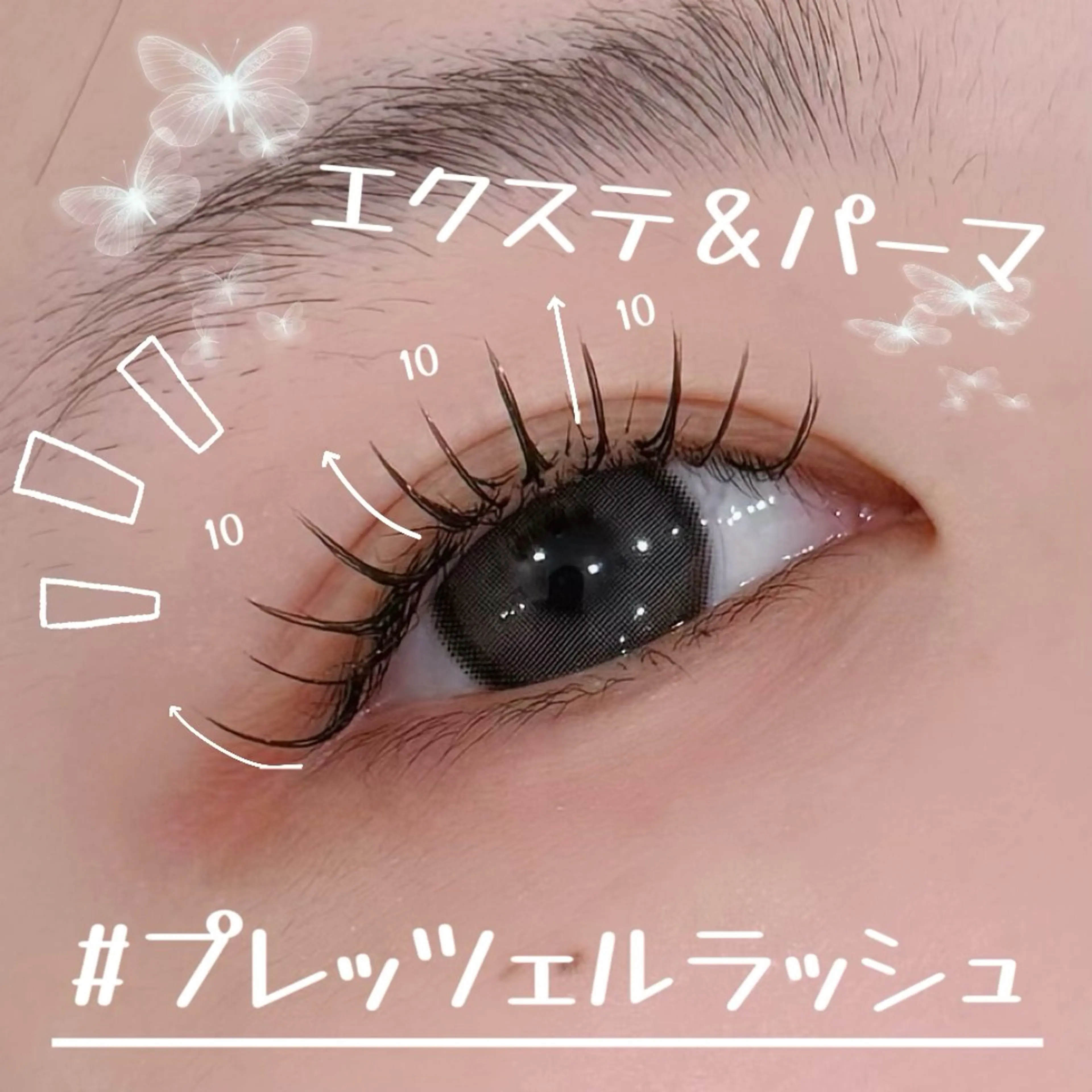 マツエク・マツパ マリーテレジア 無料モデルのマツエク・マツパデザイン