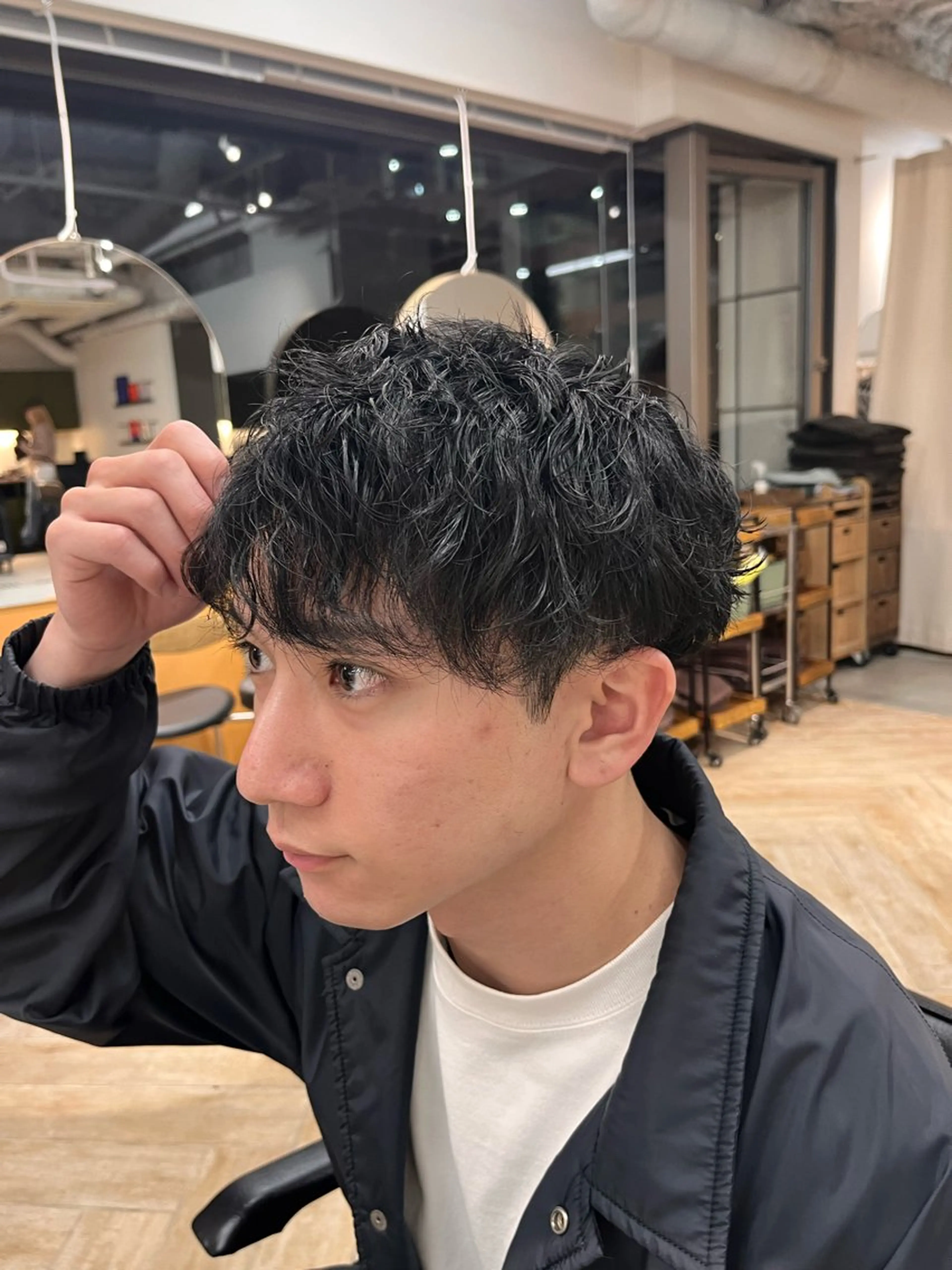 パーマ メンズ メンズパーマ LUVISM万代 佐藤里咲/新潟万代のヘアスタイル