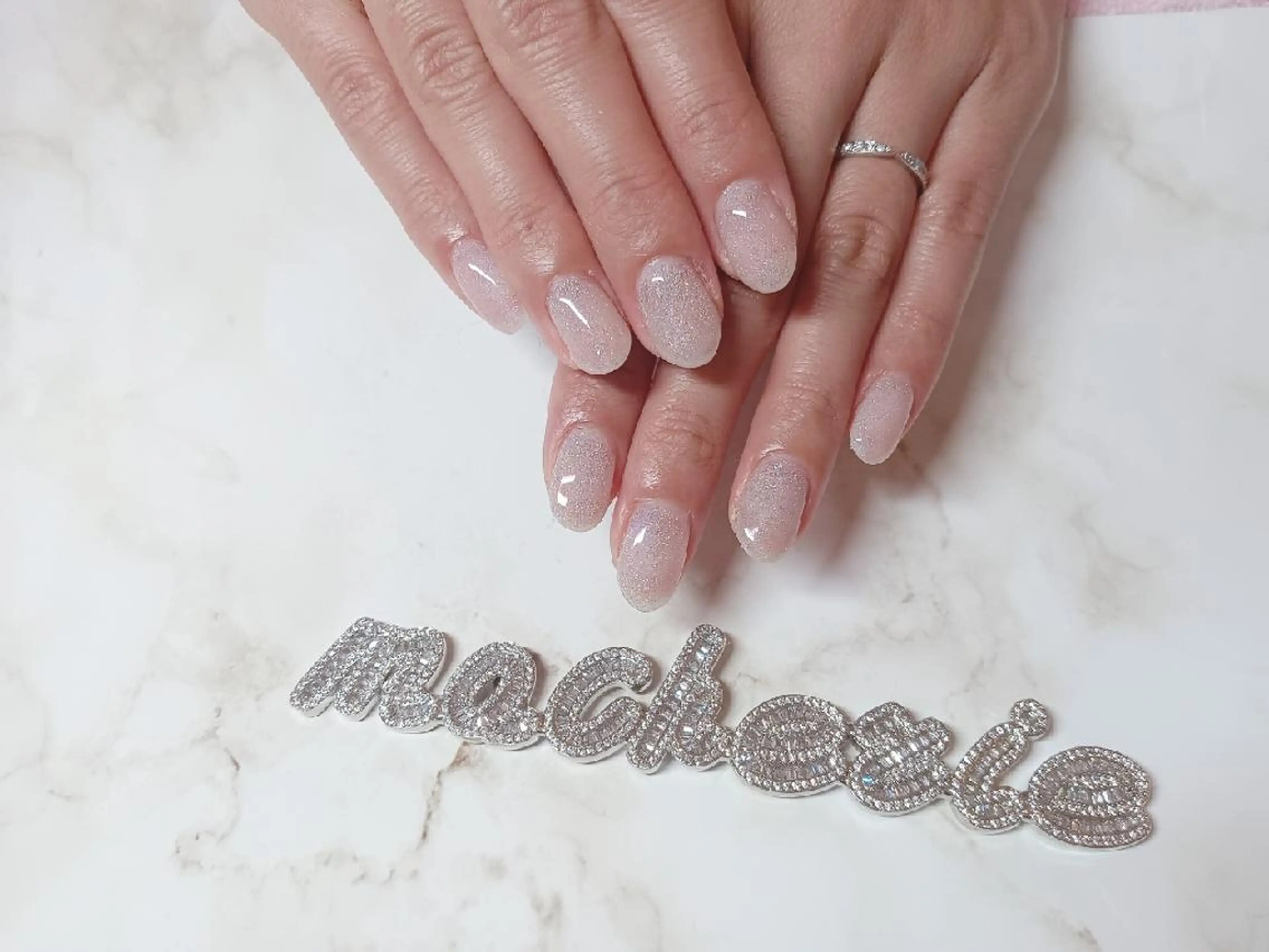 ネイル ホワイト ハンドネイル Nail Salon macherieのネイルデザイン