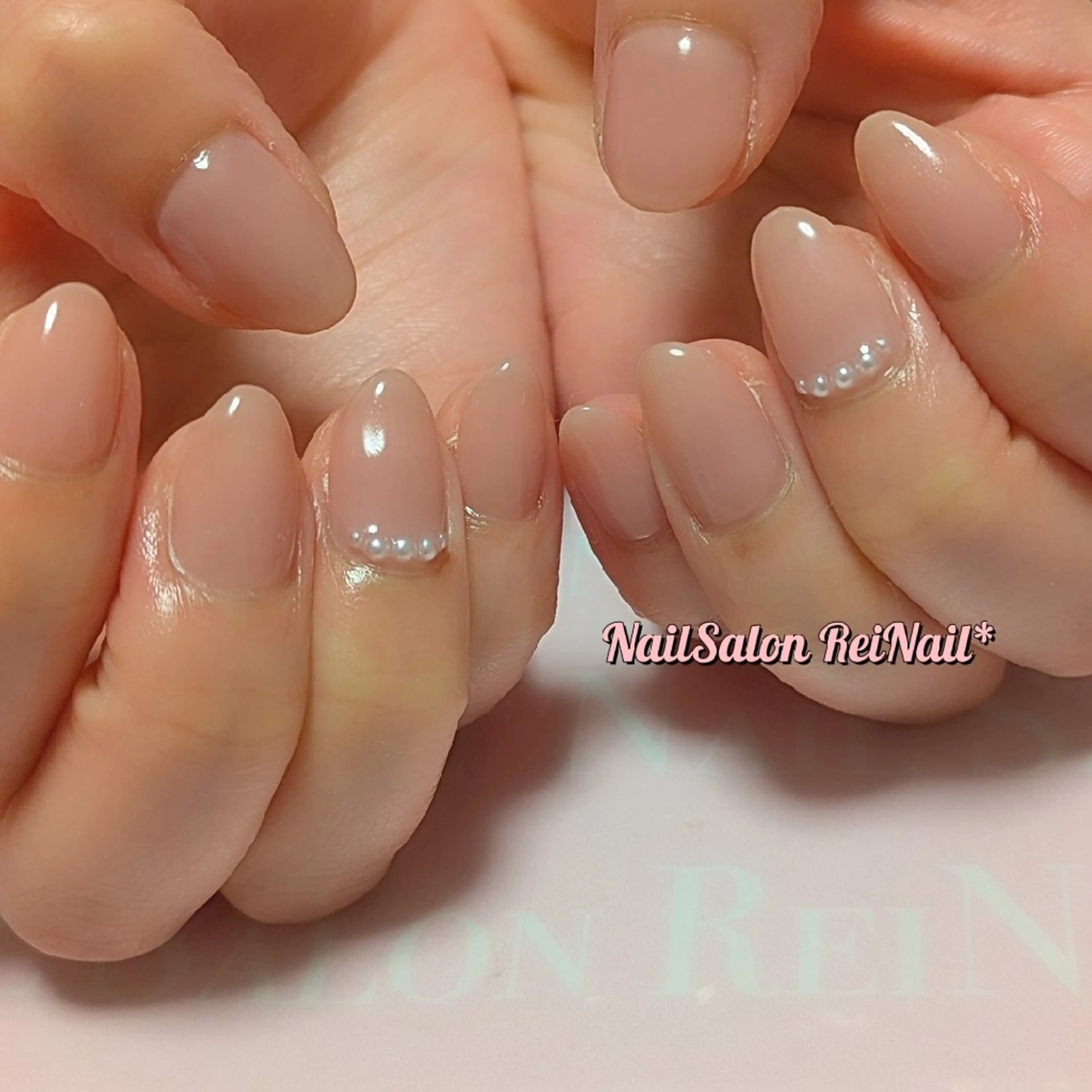 ネイル ワンカラーネイル ストーンネイル ハンドネイル NailSalon ReiNail*のネイルデザイン