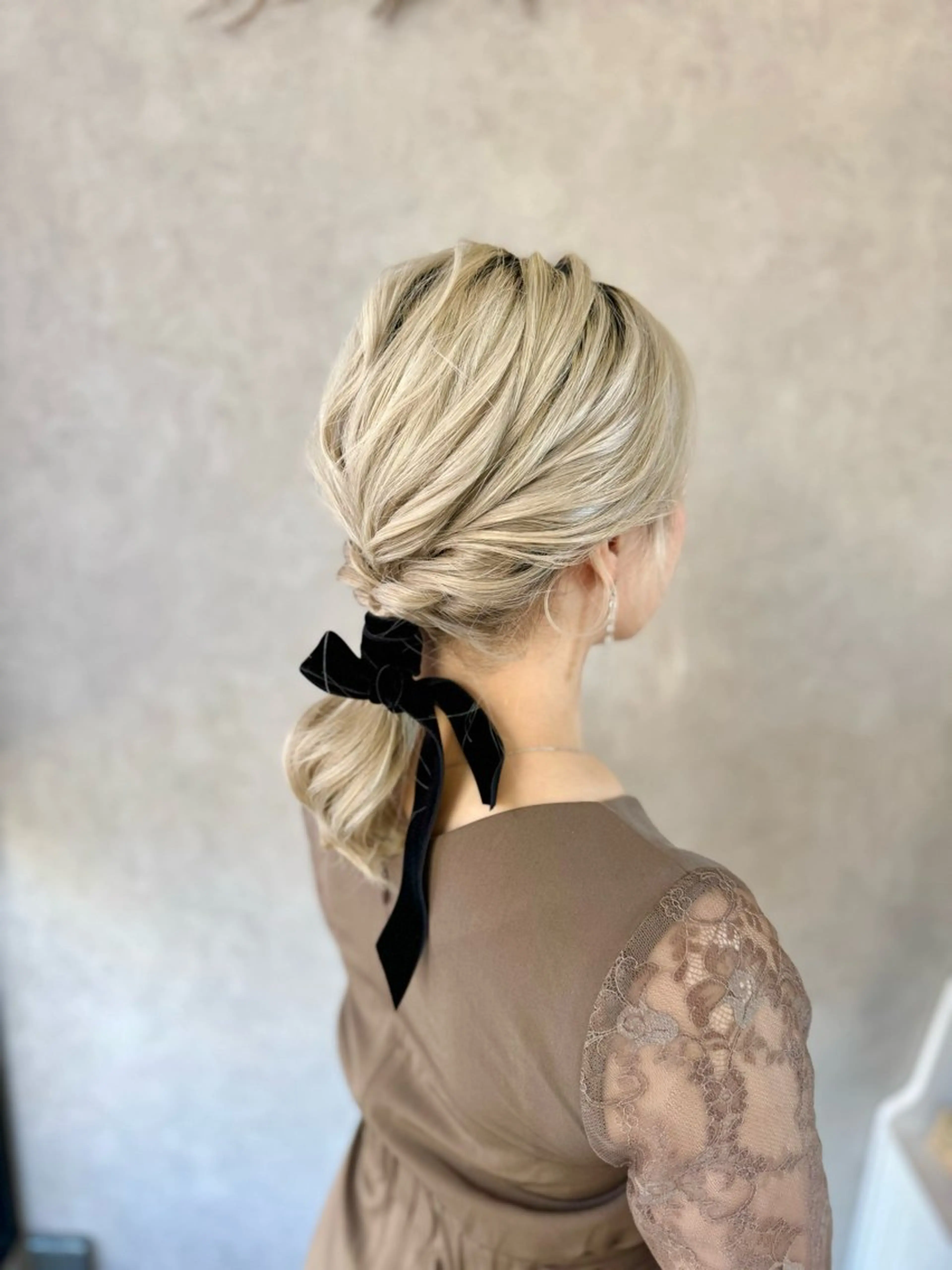 ミディアム ヘアアレンジ 結婚式・ブライダル ヘアセット hair room HARU所属・伊藤 栄子のヘアスタイル