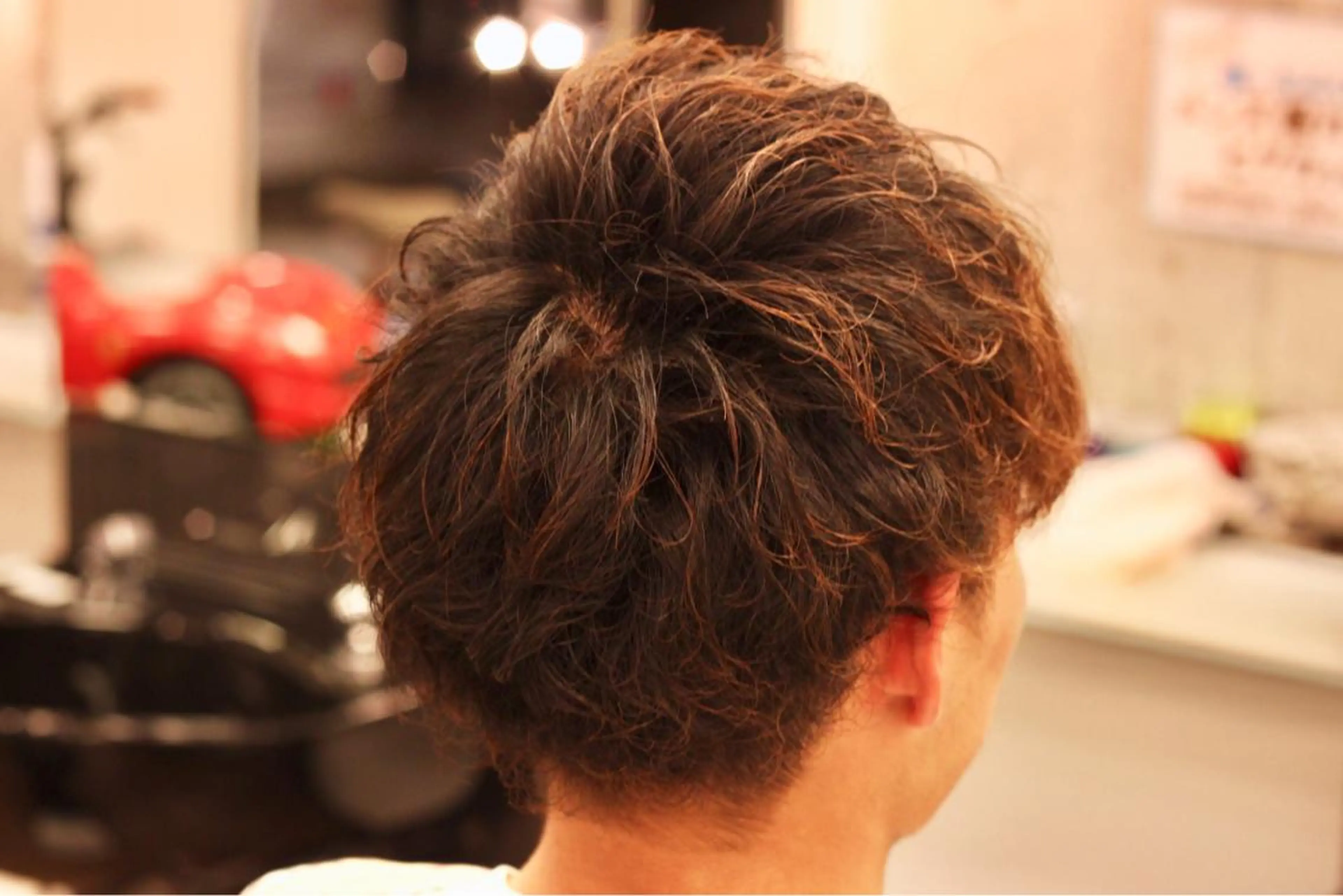 ミディアム パーマ メンズ 前田賢生 ご新規様はNGのヘアスタイル