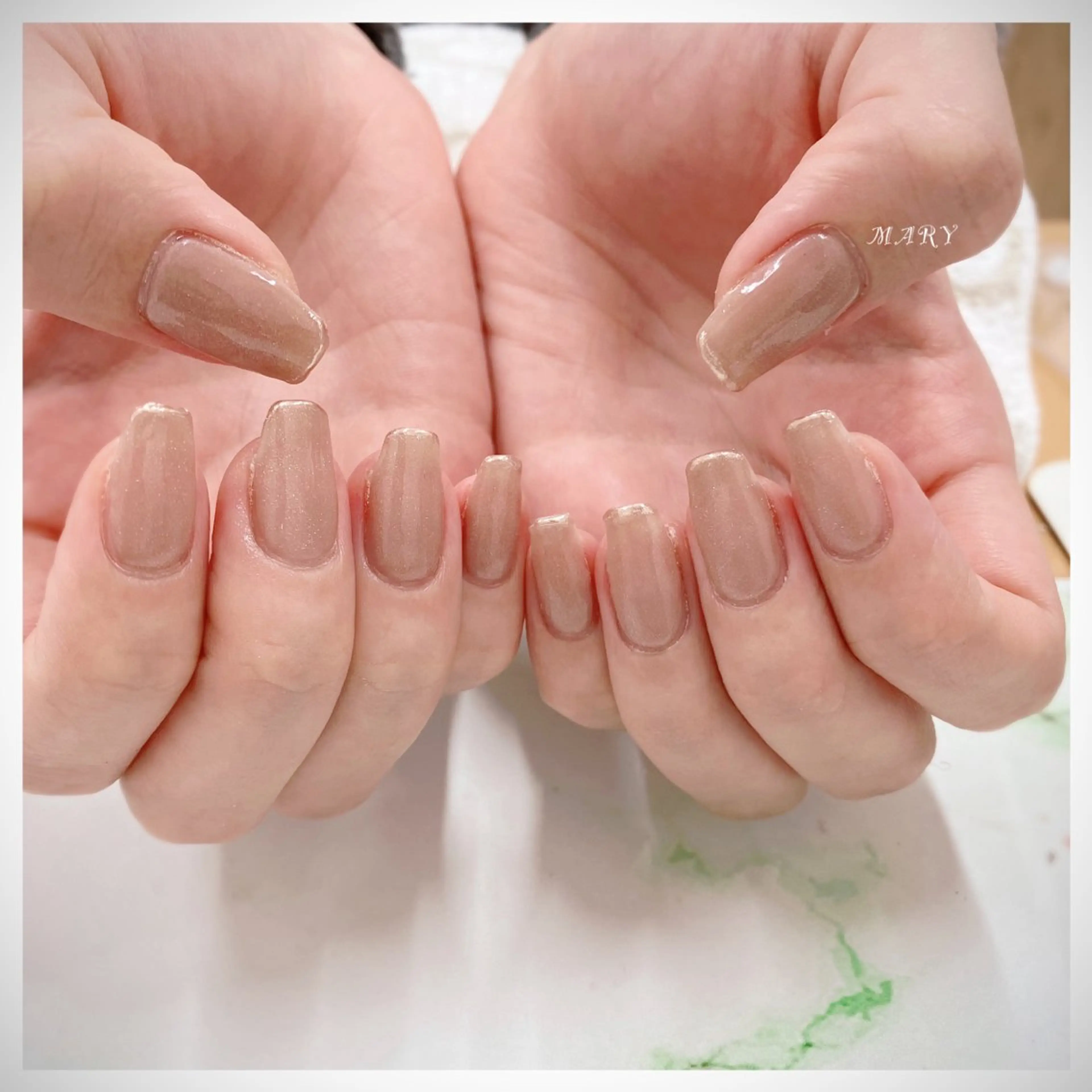 ネイル マグネットネイル ミラーネイル ニュアンスネイル ワンカラーネイル Mary nail所属・Mary nail .narumiのネイルデザイン