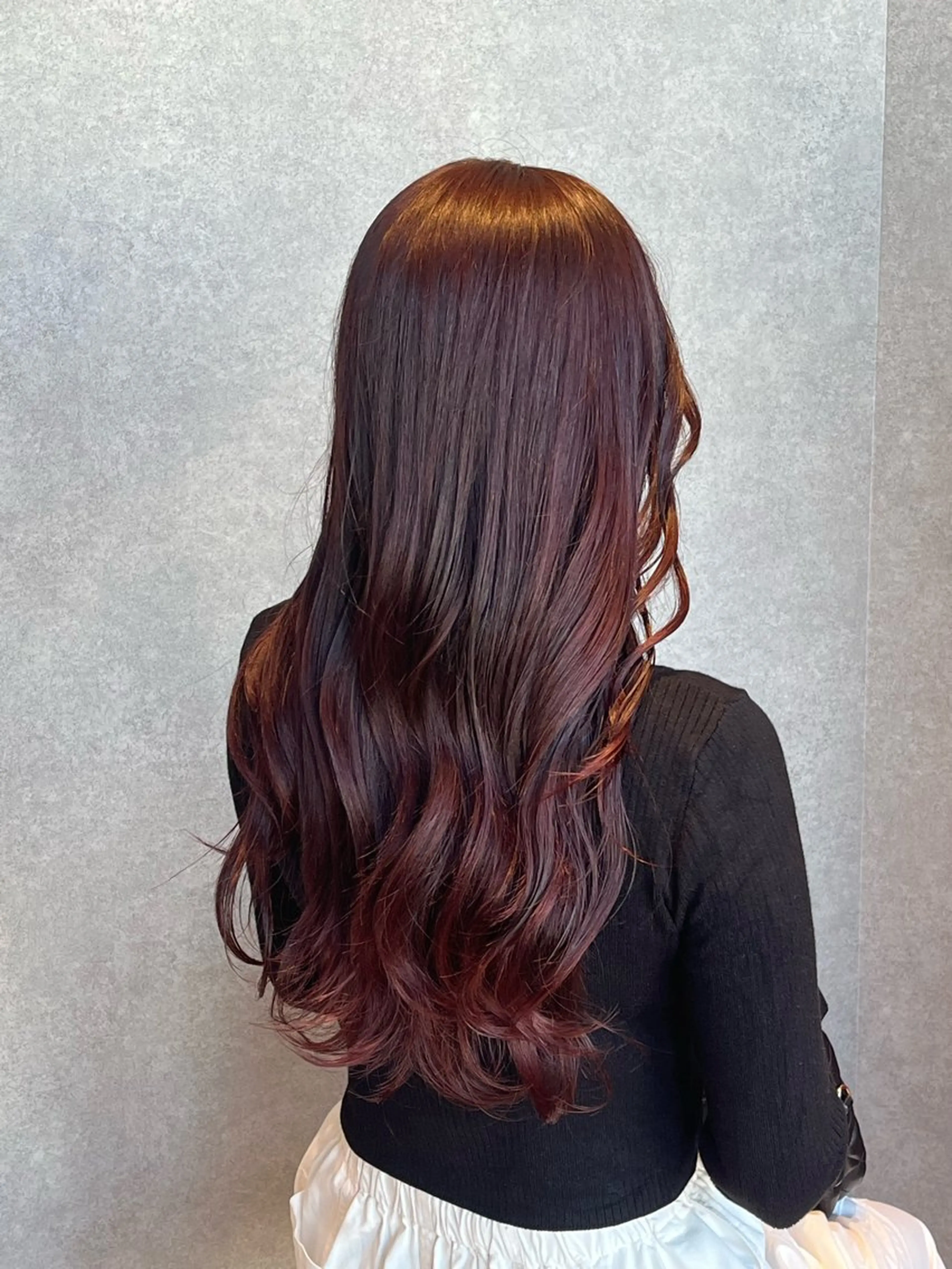 ロング ヘアカラー トリートメント ナチュラル＊艶＊ 蒲生四丁目＊山保美月のヘアスタイル