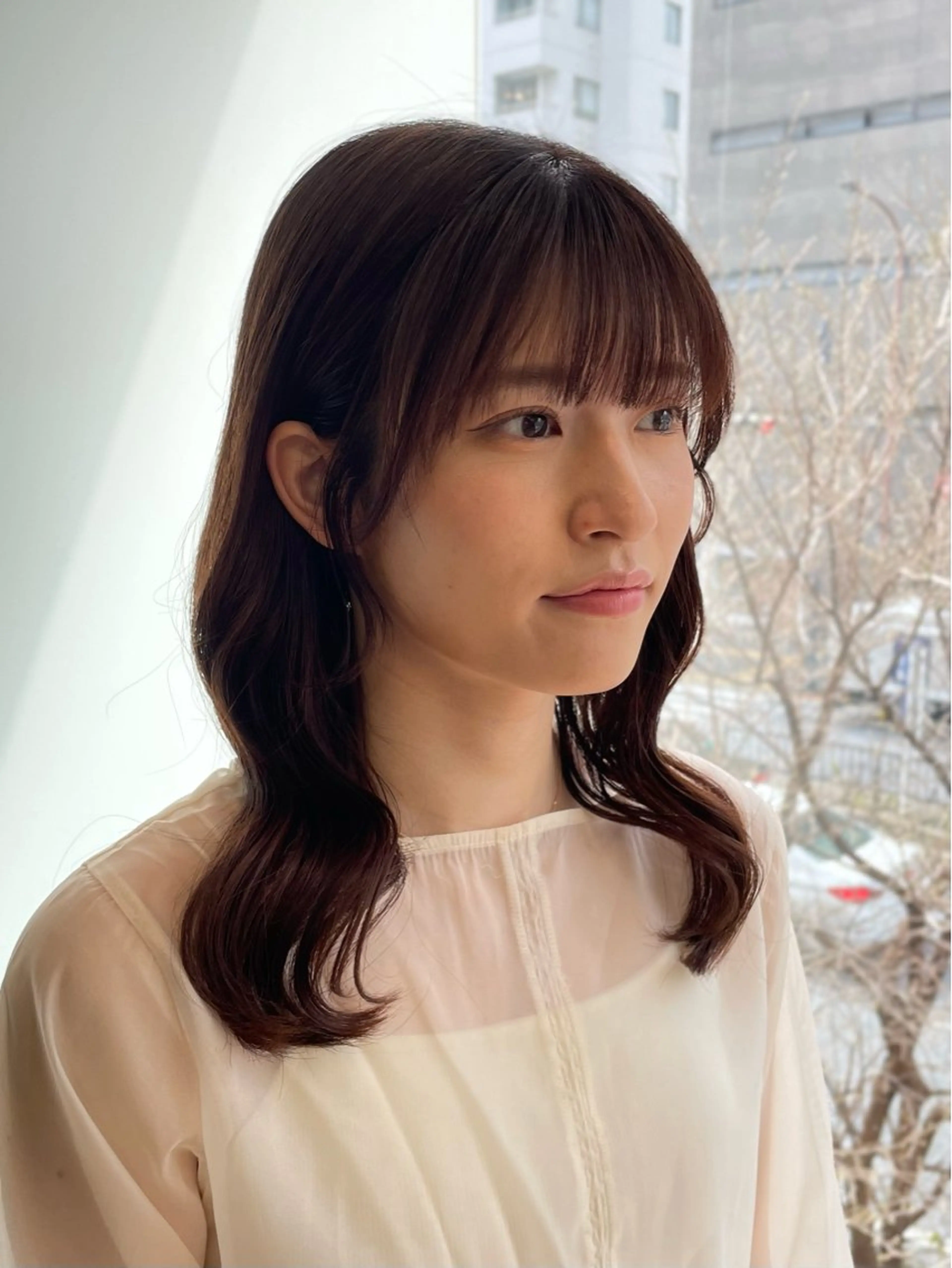 ミディアム カラー カット ヘアカラー トリートメント SORA 麻布十番のヘアスタイル