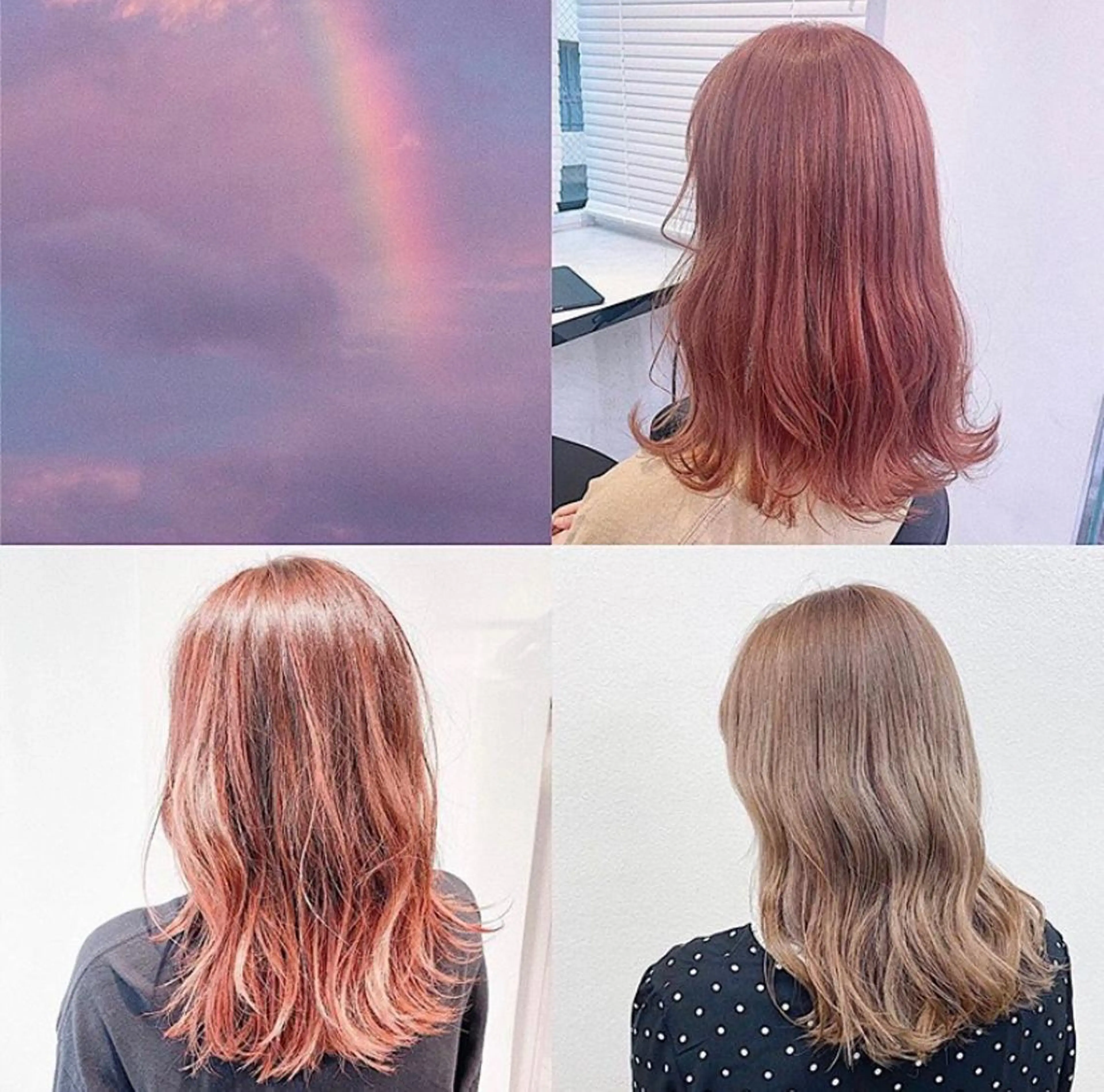 ロング カラー ヘアアレンジ メンズ メンズブリーチ ブリーチ ピンクカラー 髪質改善 トリートメント 🦋重くない暗髪🦋 Hana🦋のヘアスタイル