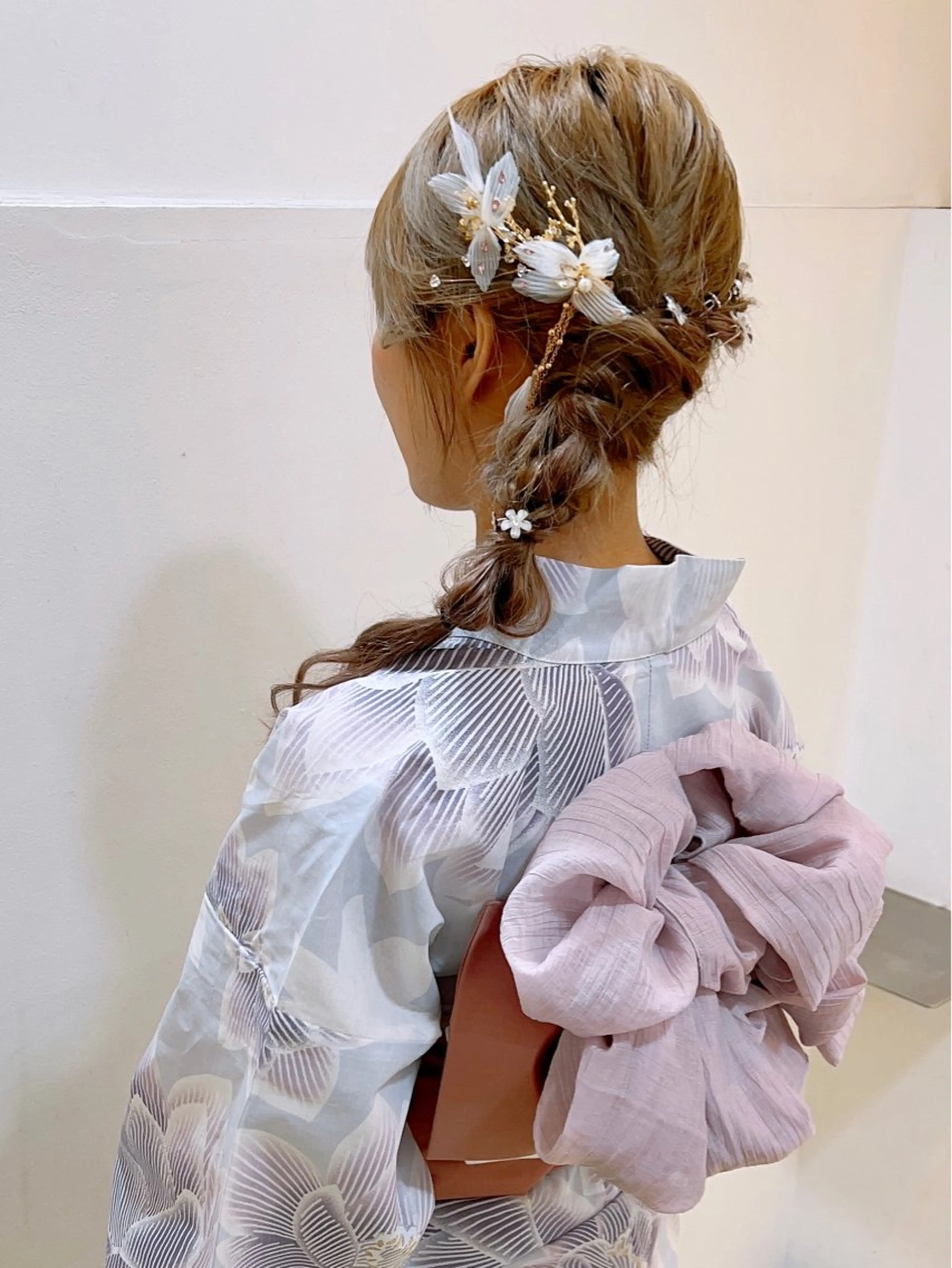 ヘアアレンジ 着付け 💠クロスパーマ /アレンジ/彩未💠のヘアスタイル