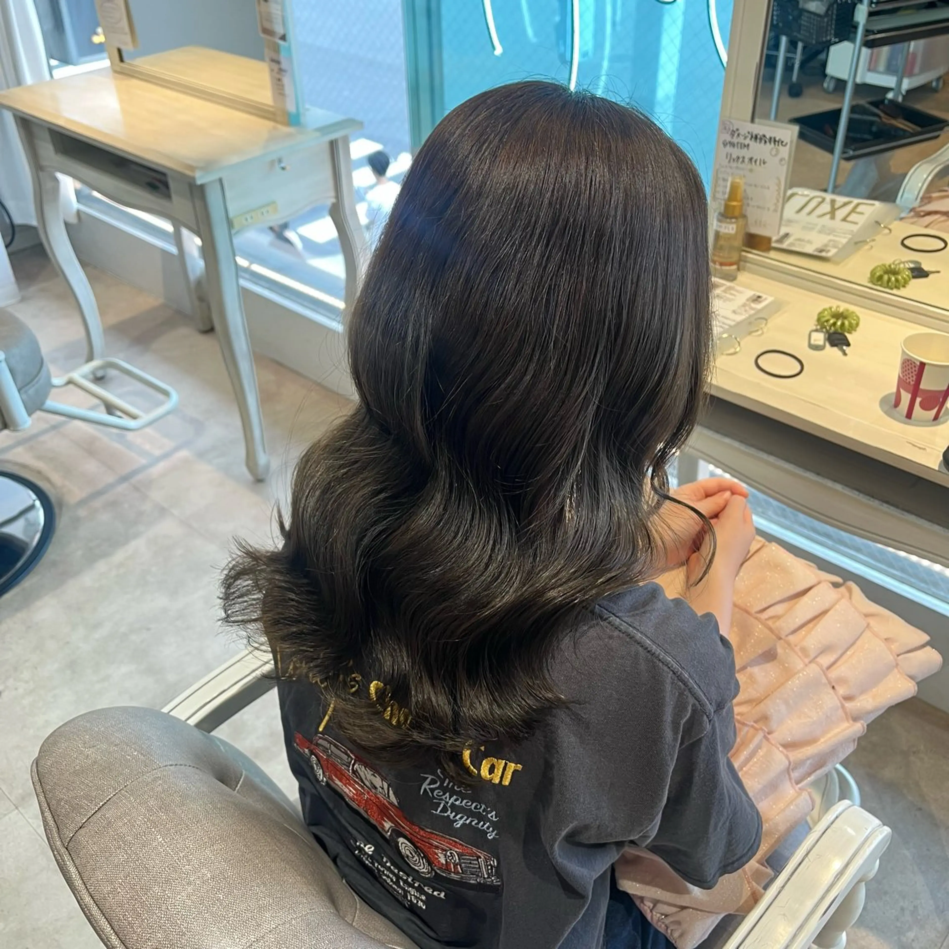 セミロング カラー カット ヘアカラー トリートメント rio / CreBiA /名駅のヘアスタイル