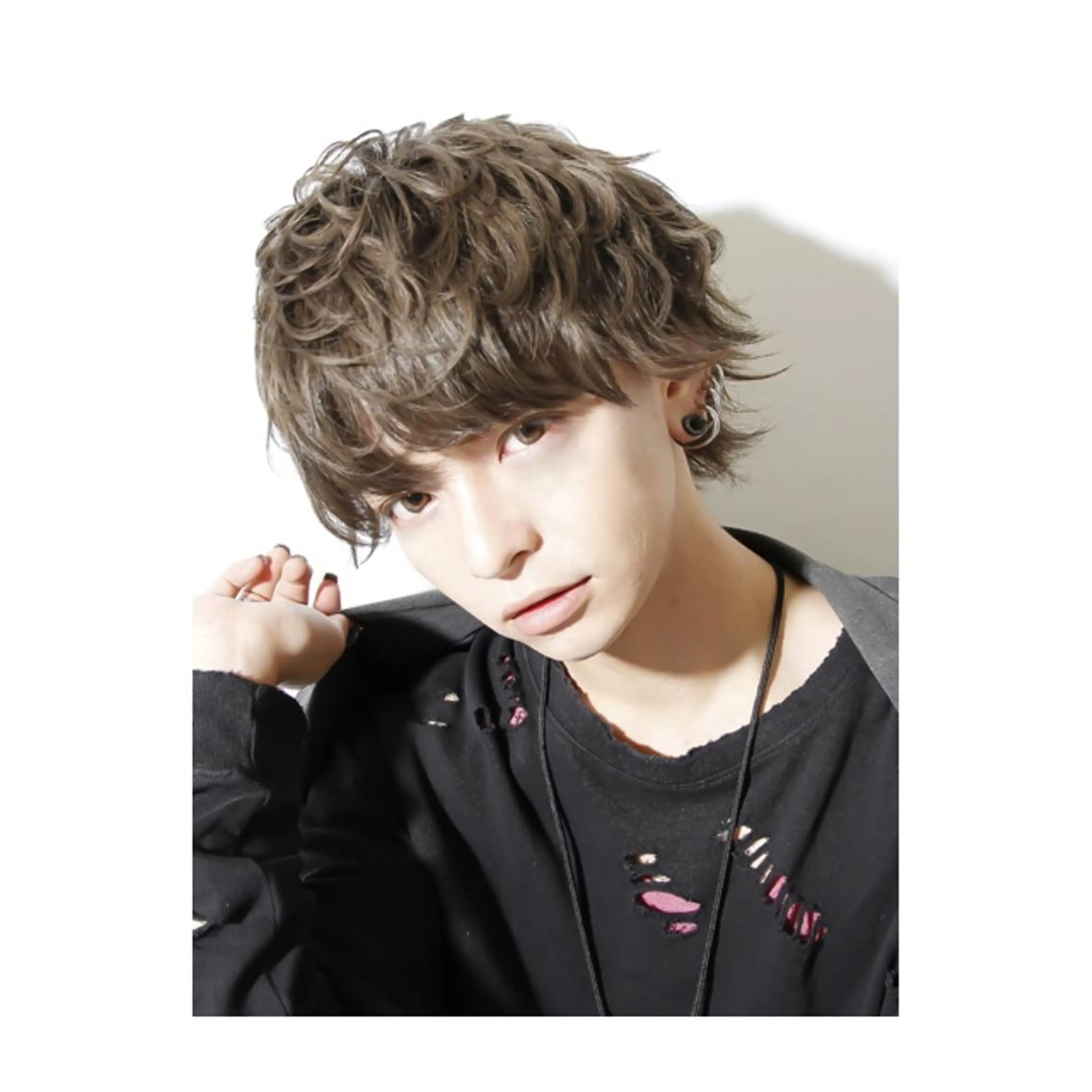 ミディアム メンズ メンズウルフカット ウルフカット パーマ美容師 /小泉賢徒のヘアスタイル