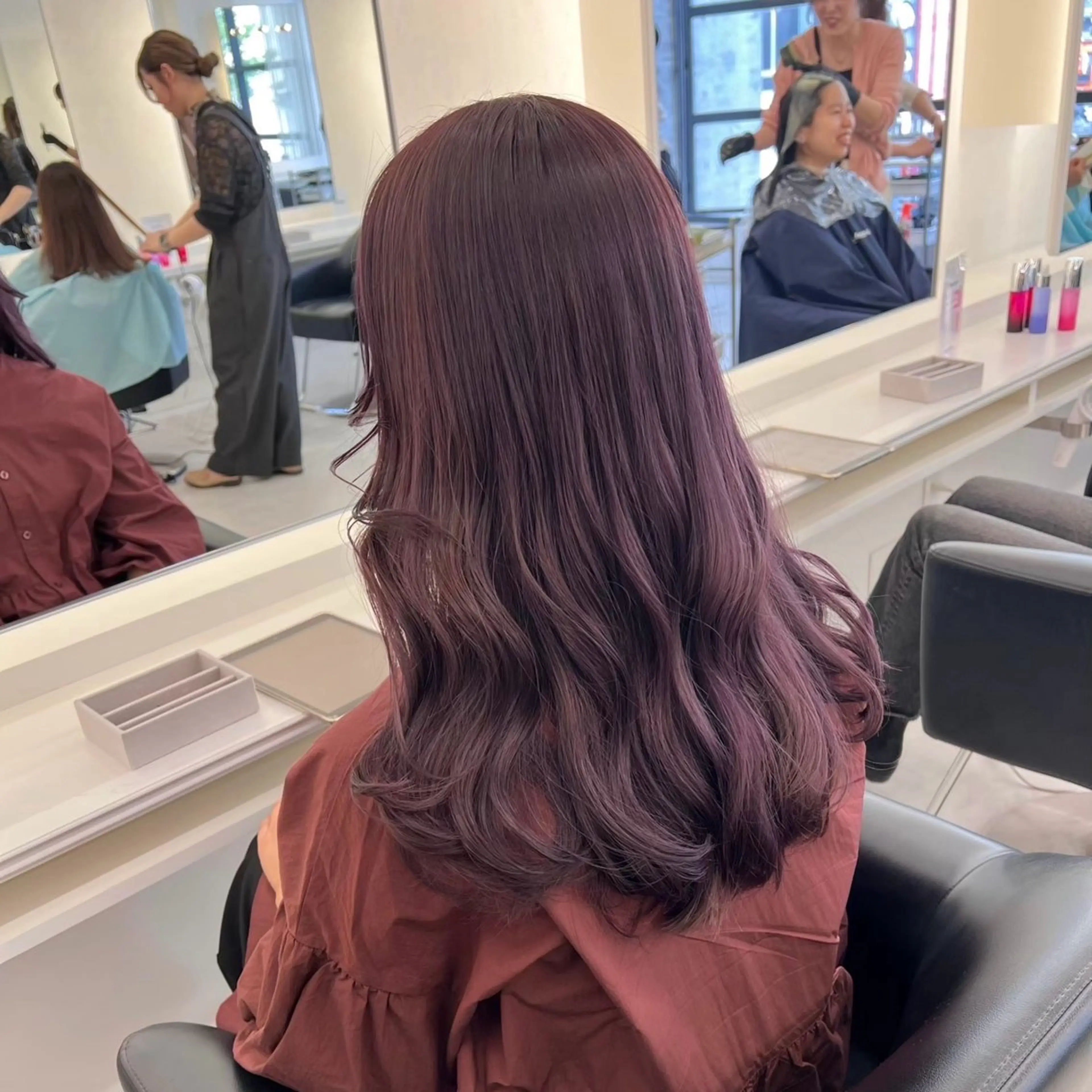 セミロング カラー ParveMix 🩶🫧入江 香名のヘアスタイル