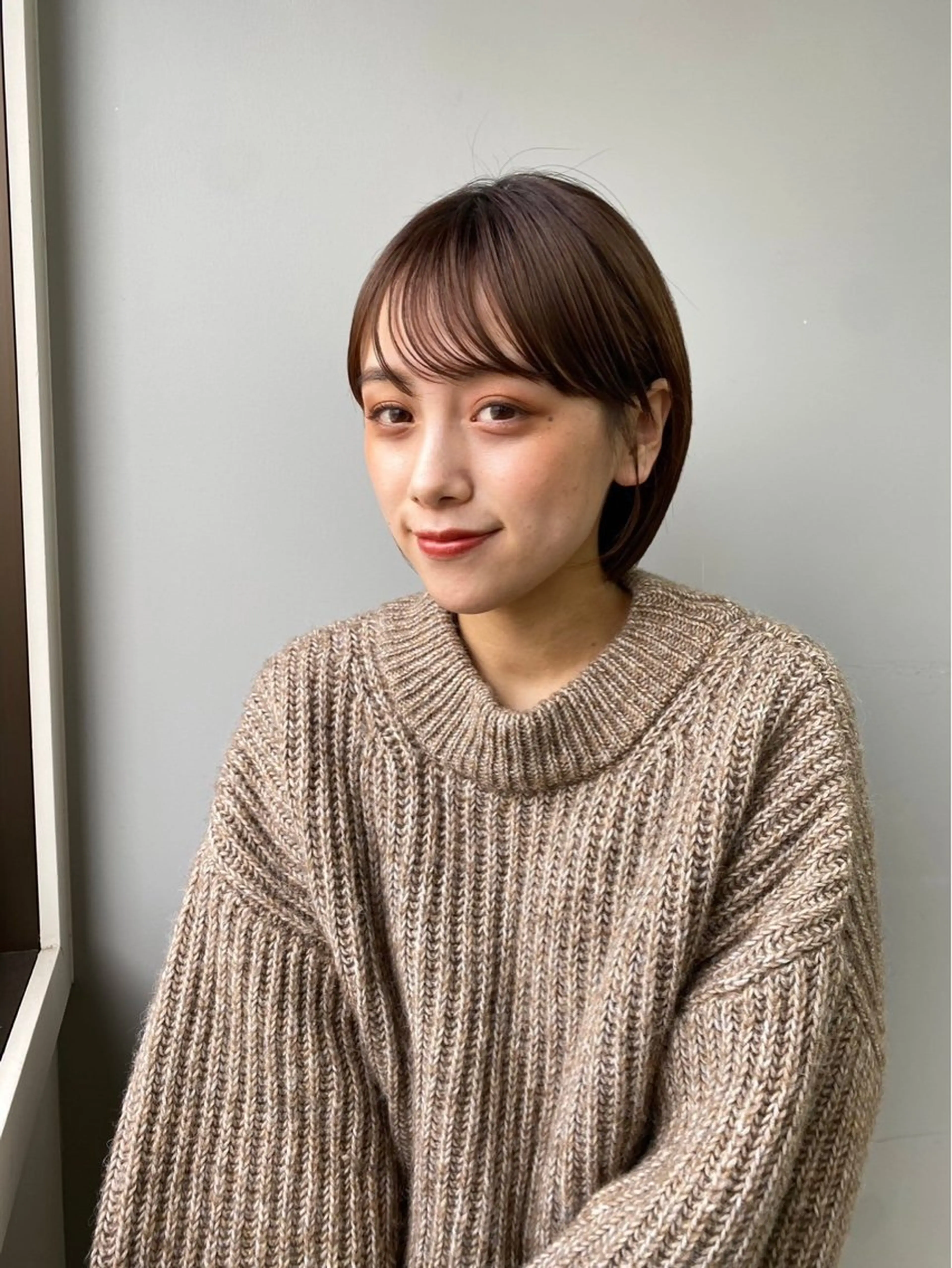 ショート レイヤー×ツヤカラー 渋谷/kougaのヘアスタイル