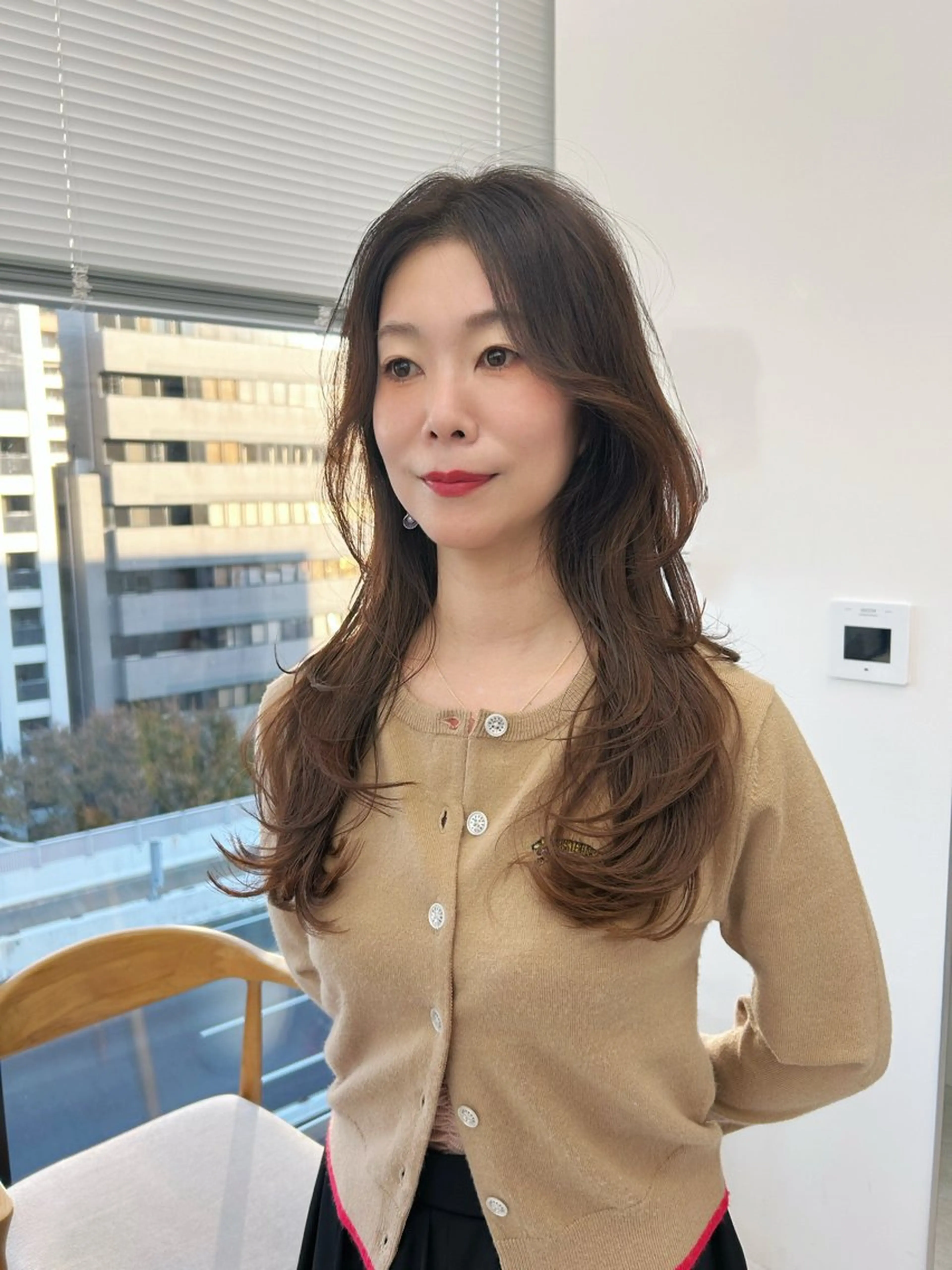 ロング 縮毛矯正 カット 名古屋／似合わせ カット／カラー🫧のヘアスタイル