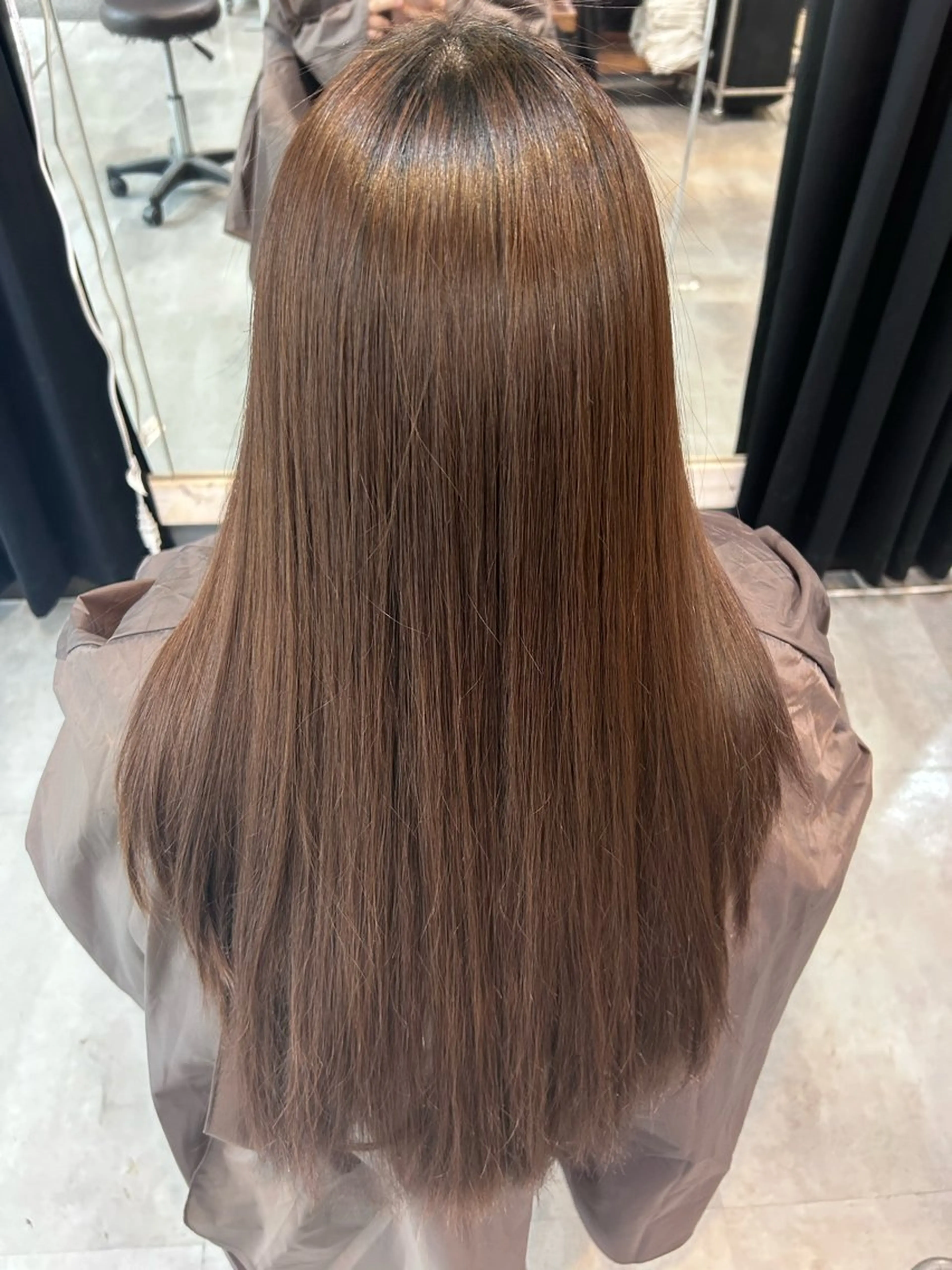 ロング カット 縮毛矯正 トリートメント mizuki THREE（A）のヘアスタイル