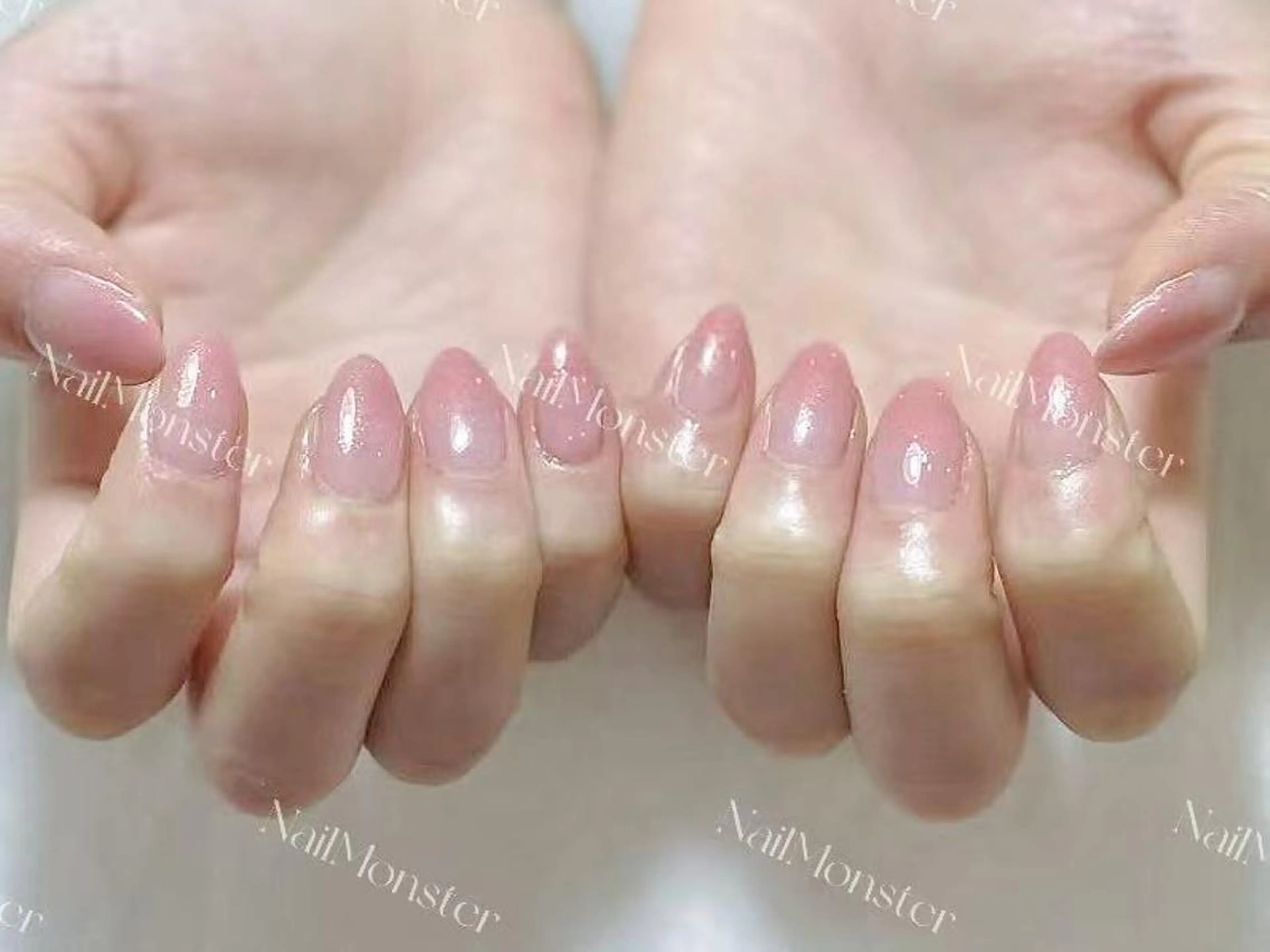 ネイル アートネイル オーロラネイル ガーリー キラキラネイル 韓国ネイル Nail Monsterのネイルデザイン