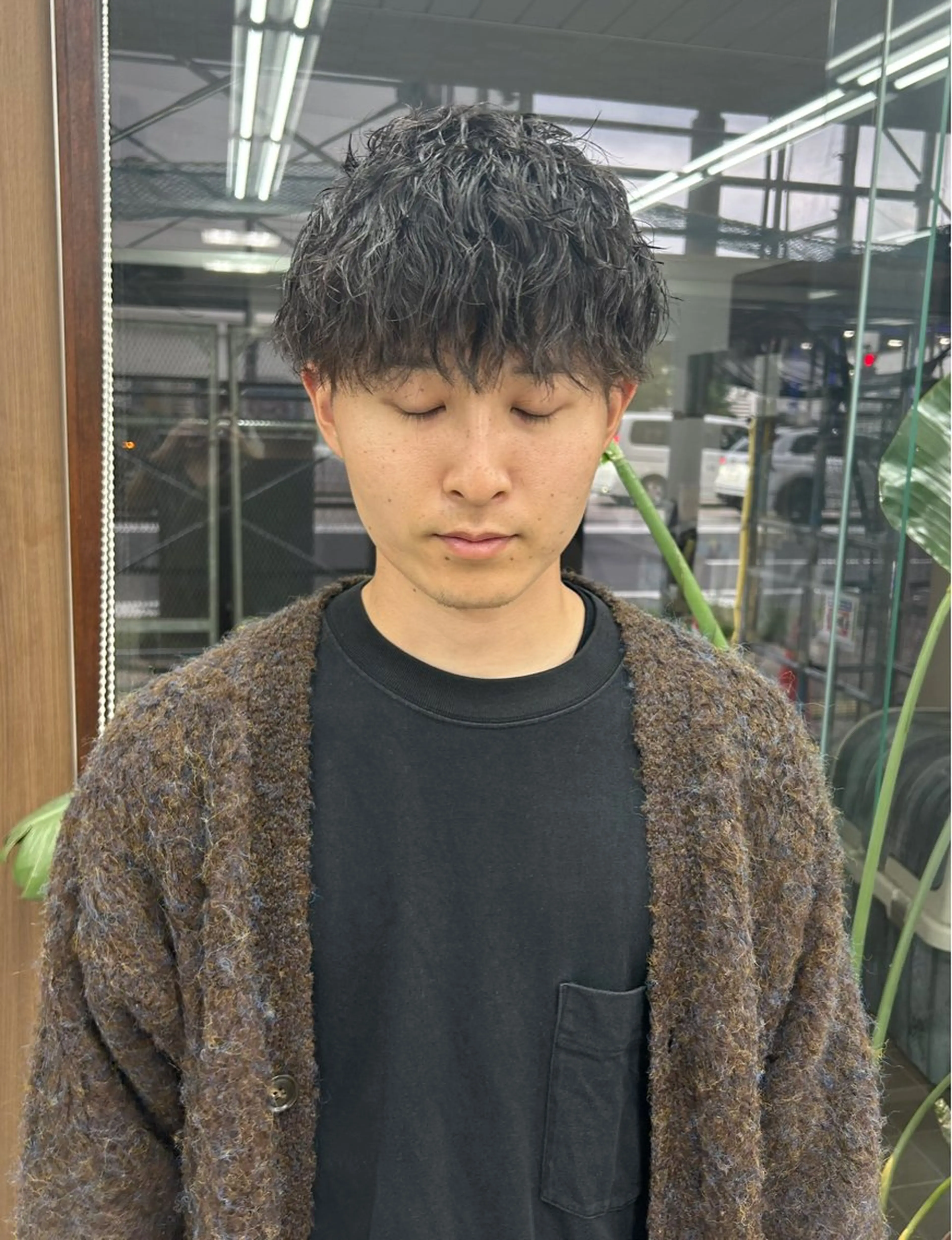 ショート パーマ メンズ カット パーマ トレンドメンズパーマ /タカシマダイスケのヘアスタイル