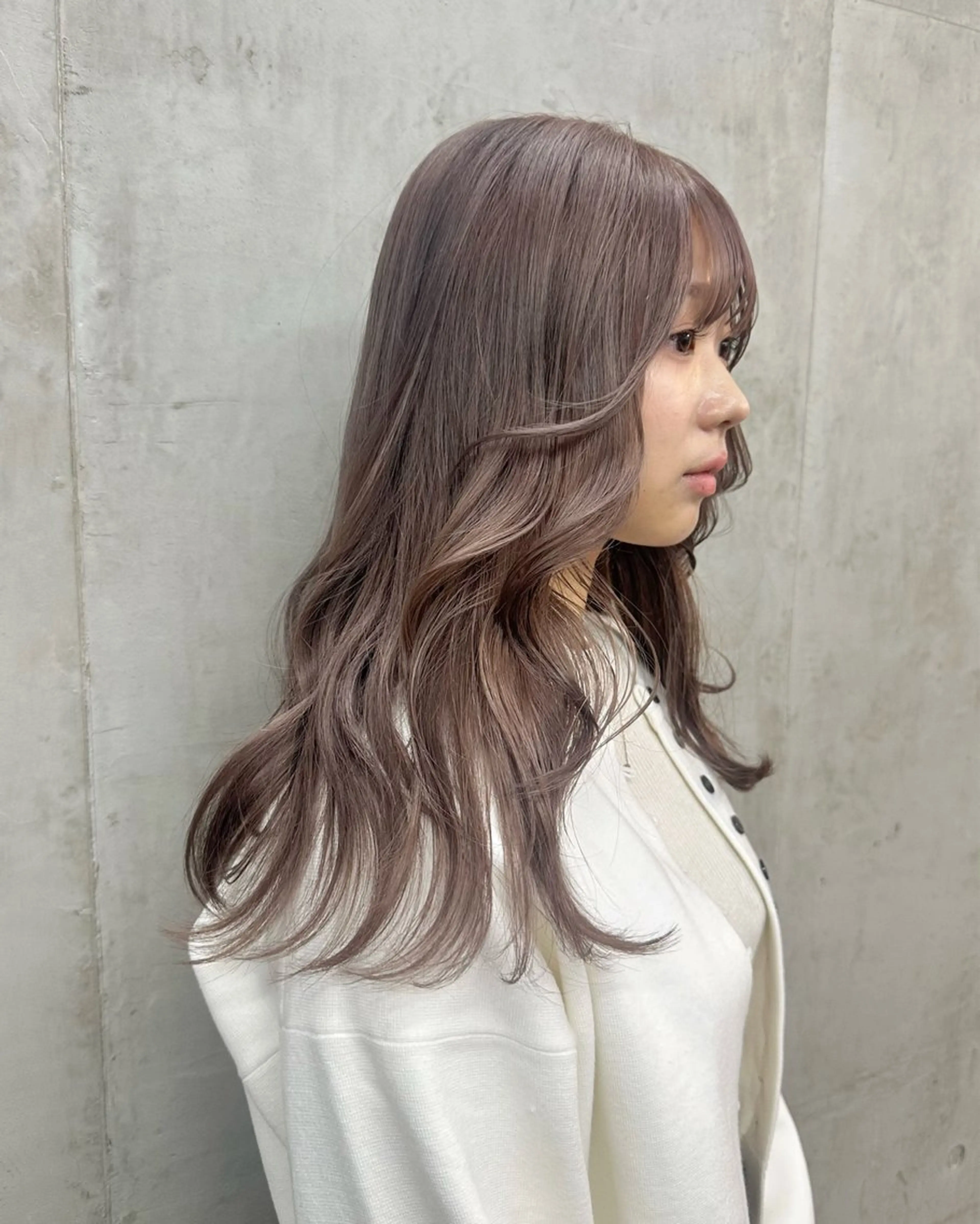 ロング カラー グレージュ ヘアカラー トリートメント SALT WATER　恵比寿所属・レイヤーカット💫 ／HARUKA🎀のヘアスタイル