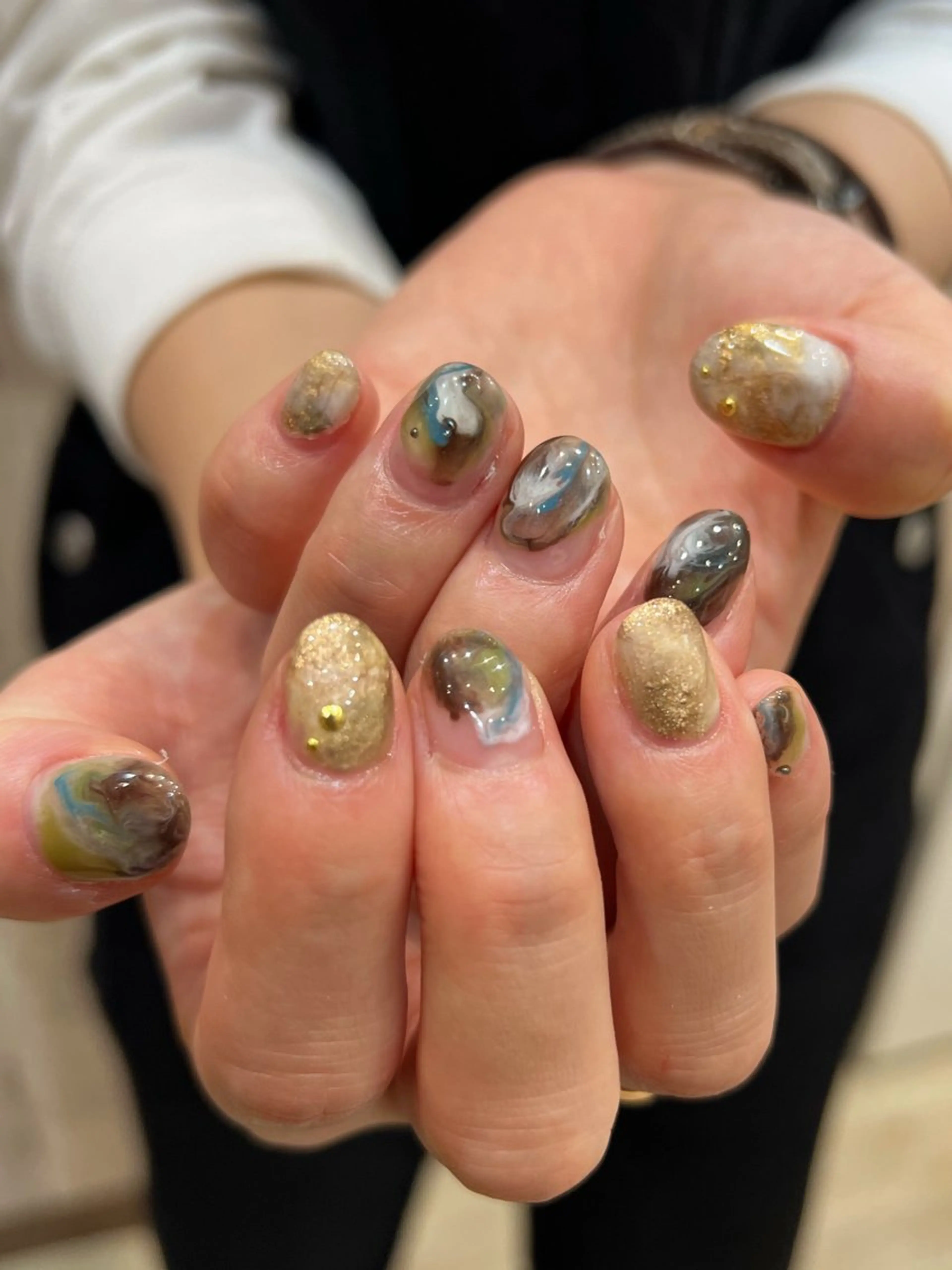 メンズ ネイル ハンドネイル ヘアメイクネイリスト 💄💅hidemiのネイルデザイン