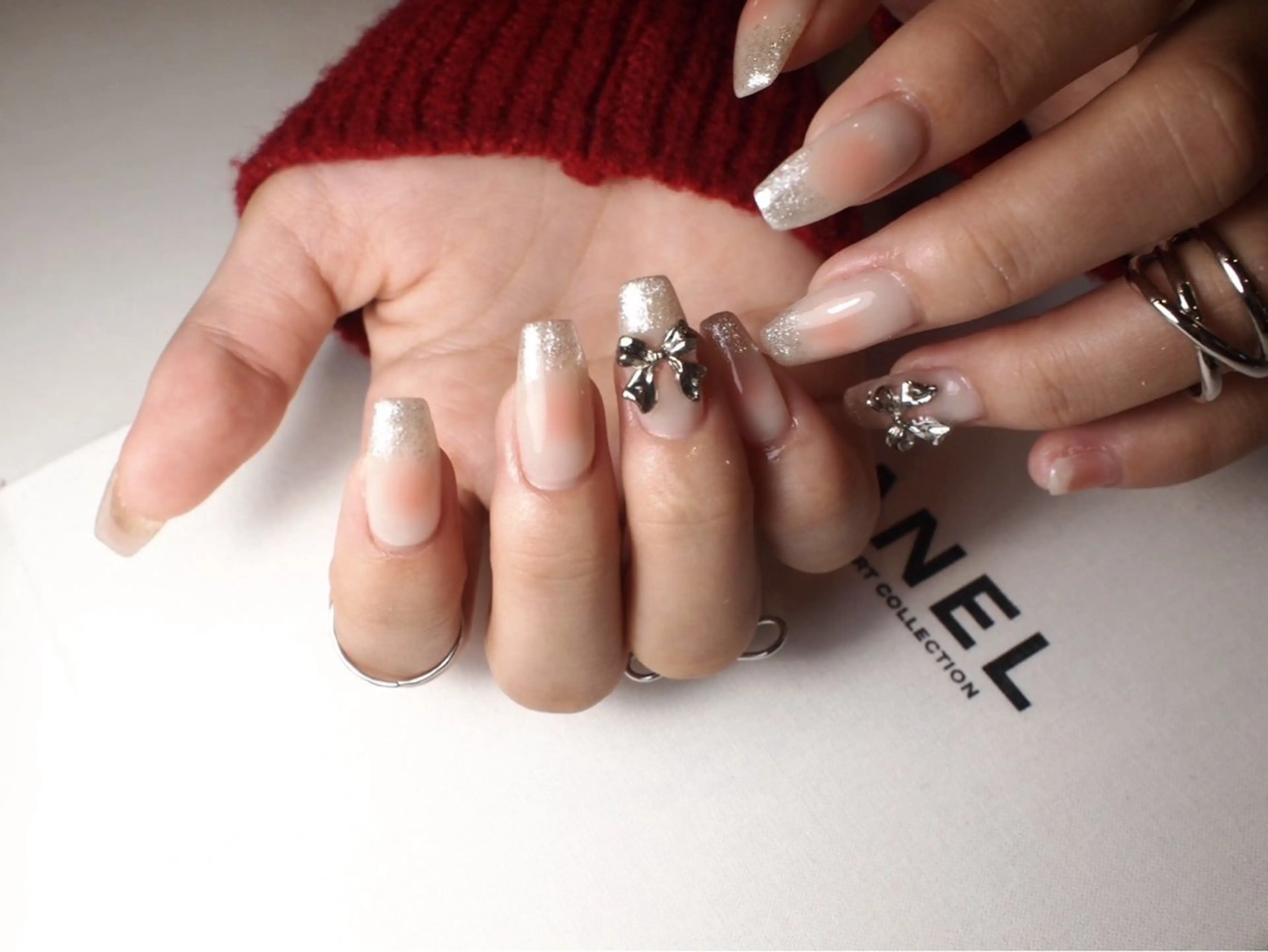ネイル チークネイル スカルプネイル ワンホンネイル 【ＯＲＧＡＮ】 nailのネイルデザイン