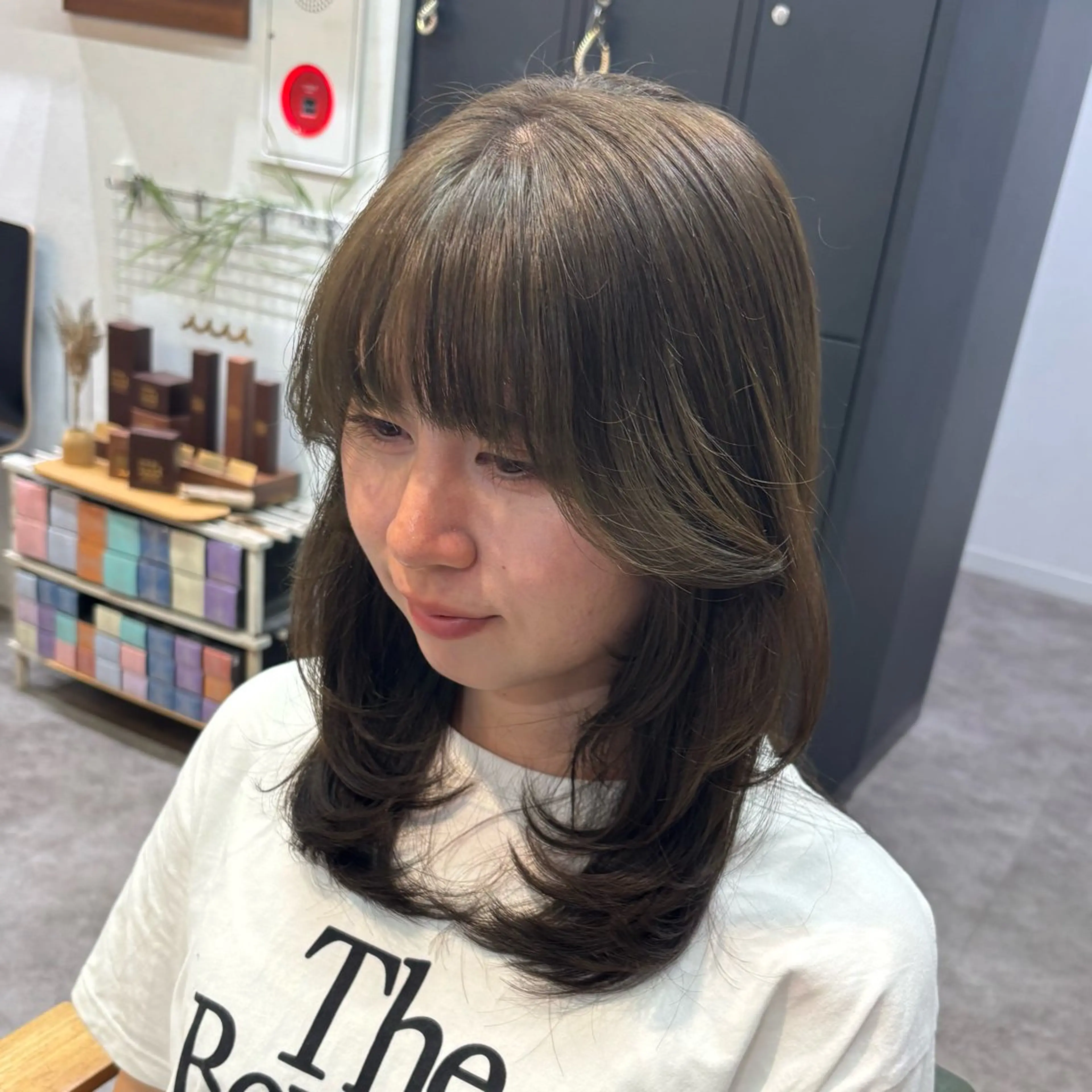カラー 透明感カラー オリーブカラー ヘアカラー トリートメント 艶感カラー/髪質改善 /縮毛矯正/airiのヘアスタイル