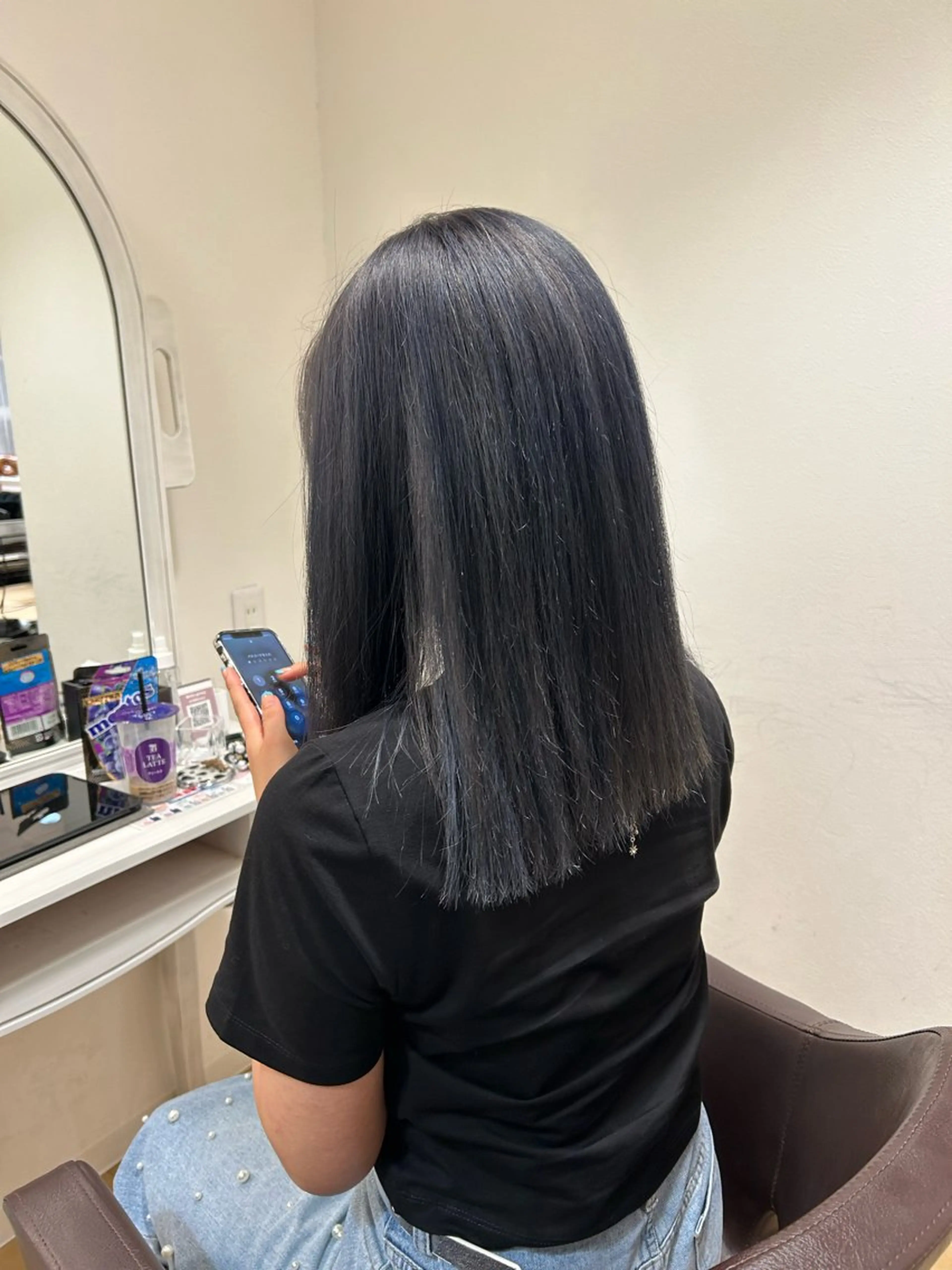 カラー ヘアカラー 今中 紗英のヘアスタイル