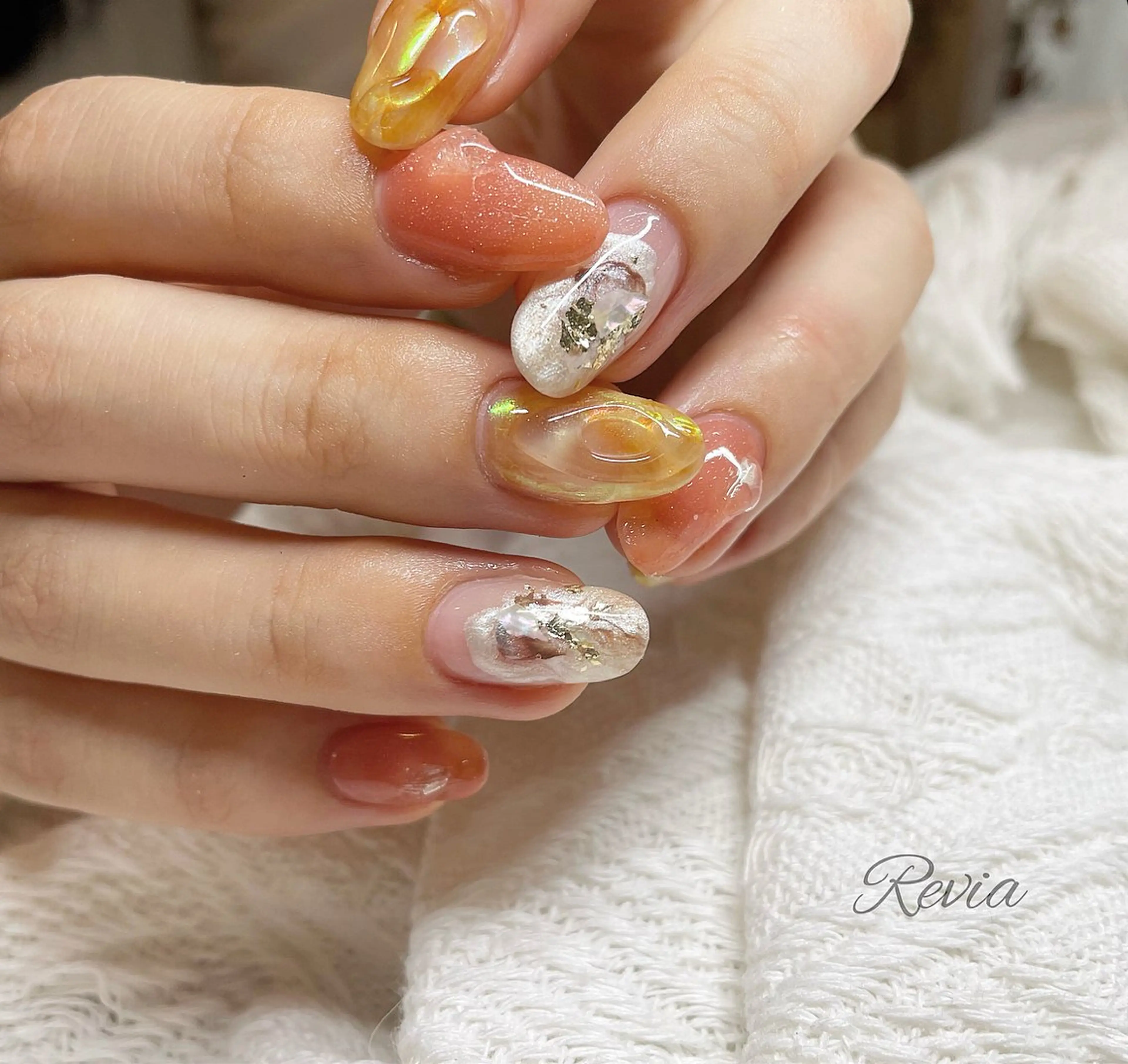 ネイル ハンドネイル revia所属・ERI Nailistのネイルデザイン