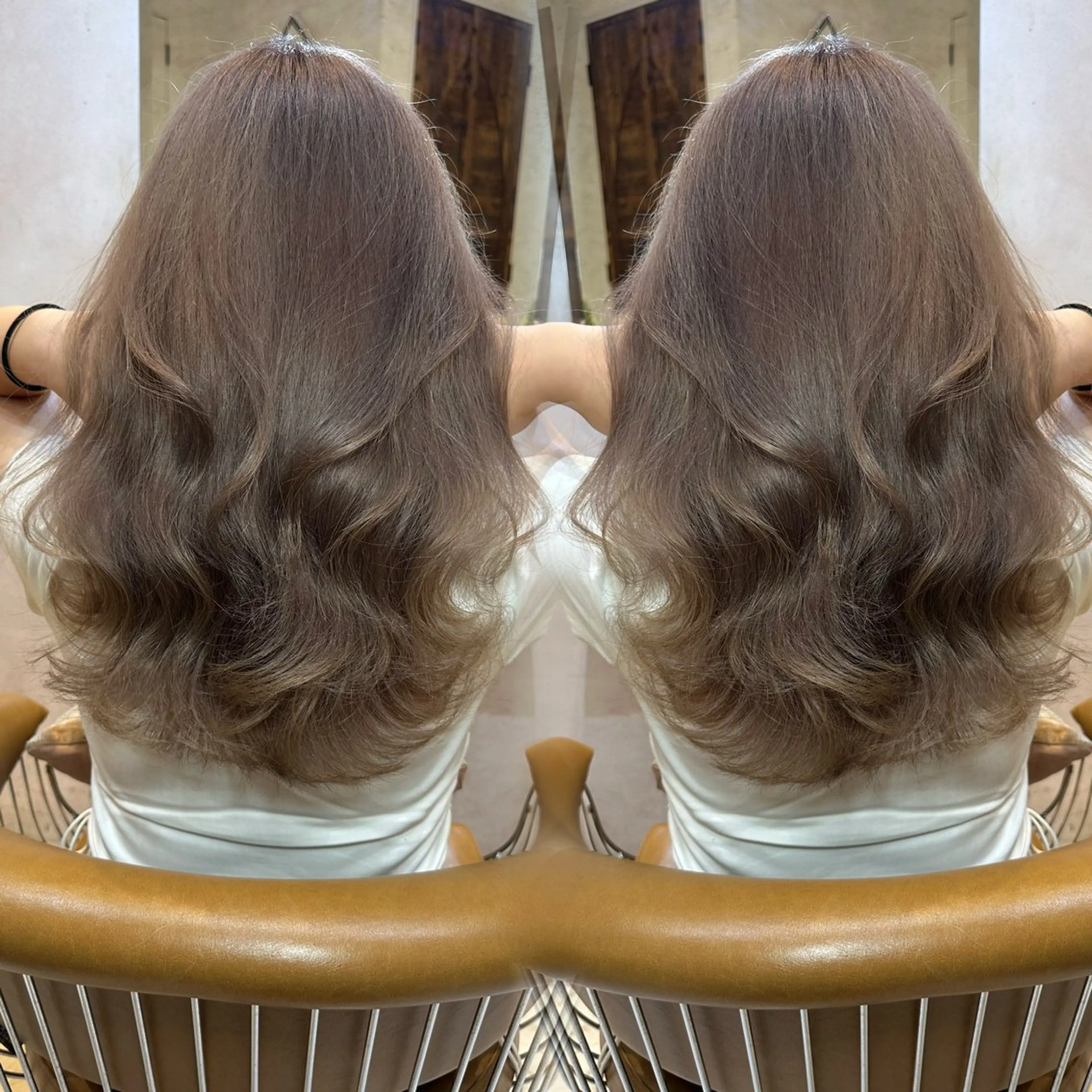 セミロング ヘアカラー もえな 💋👼🏻のヘアスタイル