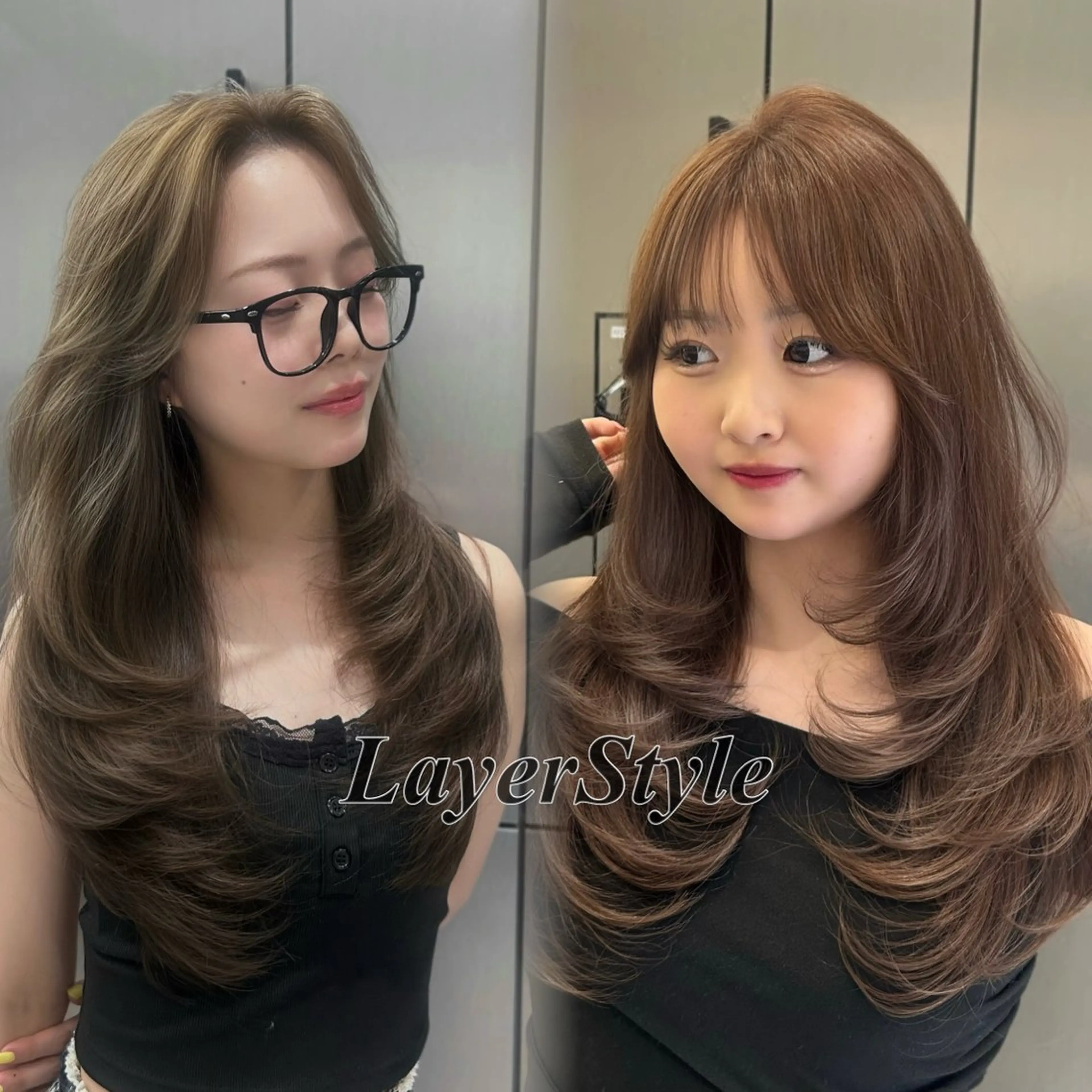 ロング レイヤーカット カット ヘアカラー 大人レイヤー/艶髪 🇺🇸TOMONAのヘアスタイル