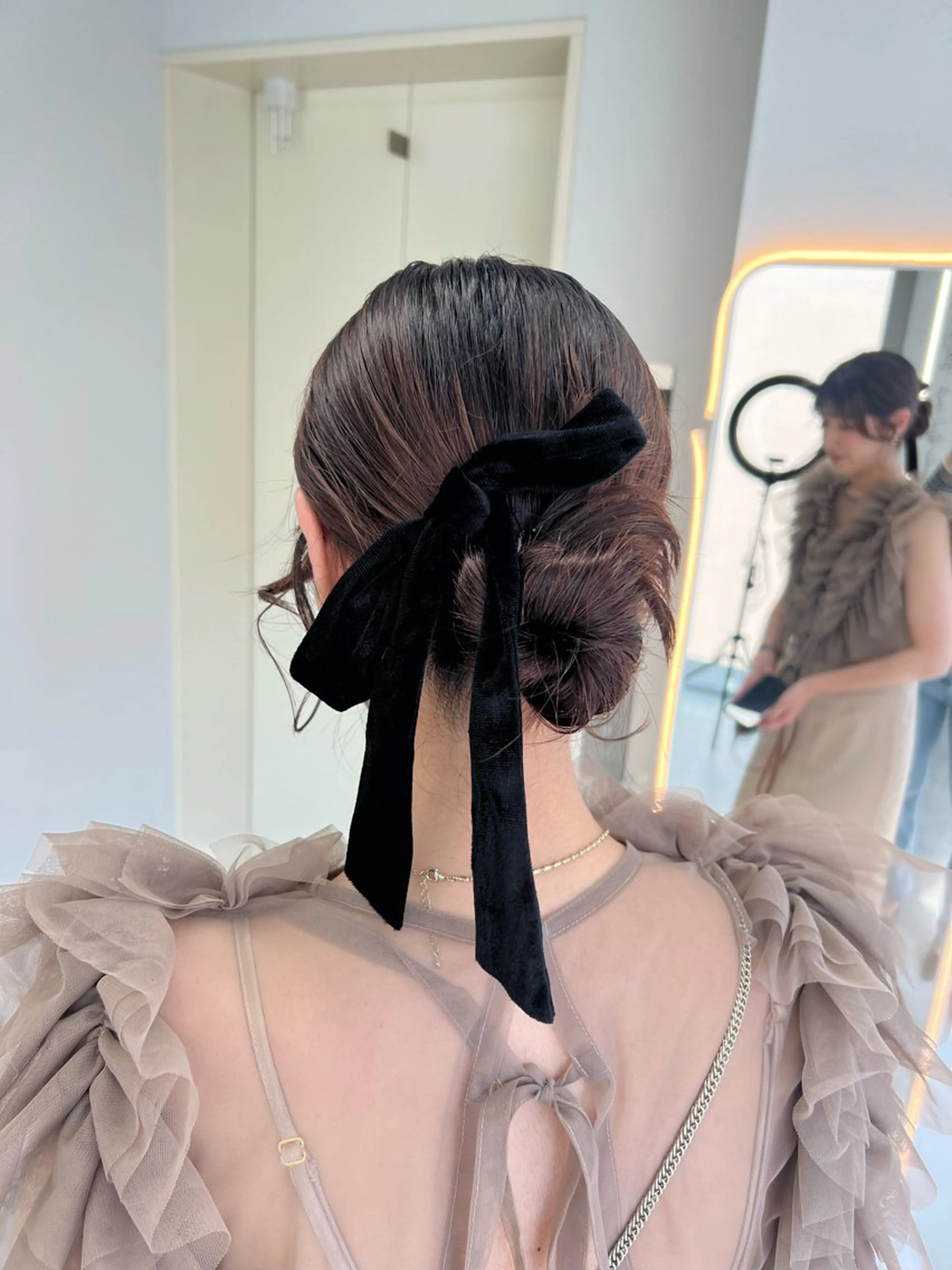 ミディアム ヘアセット maya レイヤーカットのヘアスタイル