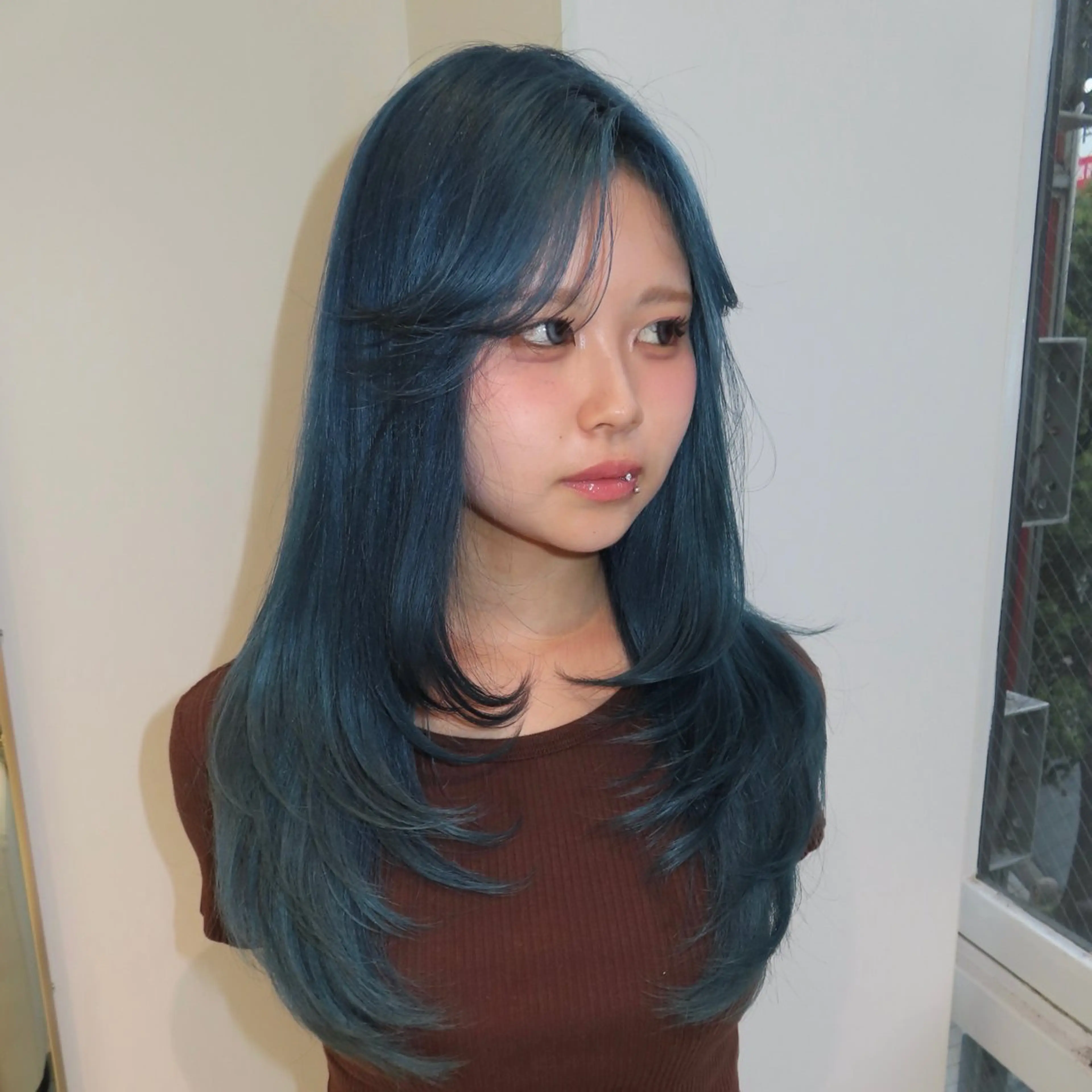 セミロング カラー ヘアカラー トリートメント ヘッドスパ ヘアセット 🎀レイヤー/ カラー🐕‍🦺anのヘアスタイル