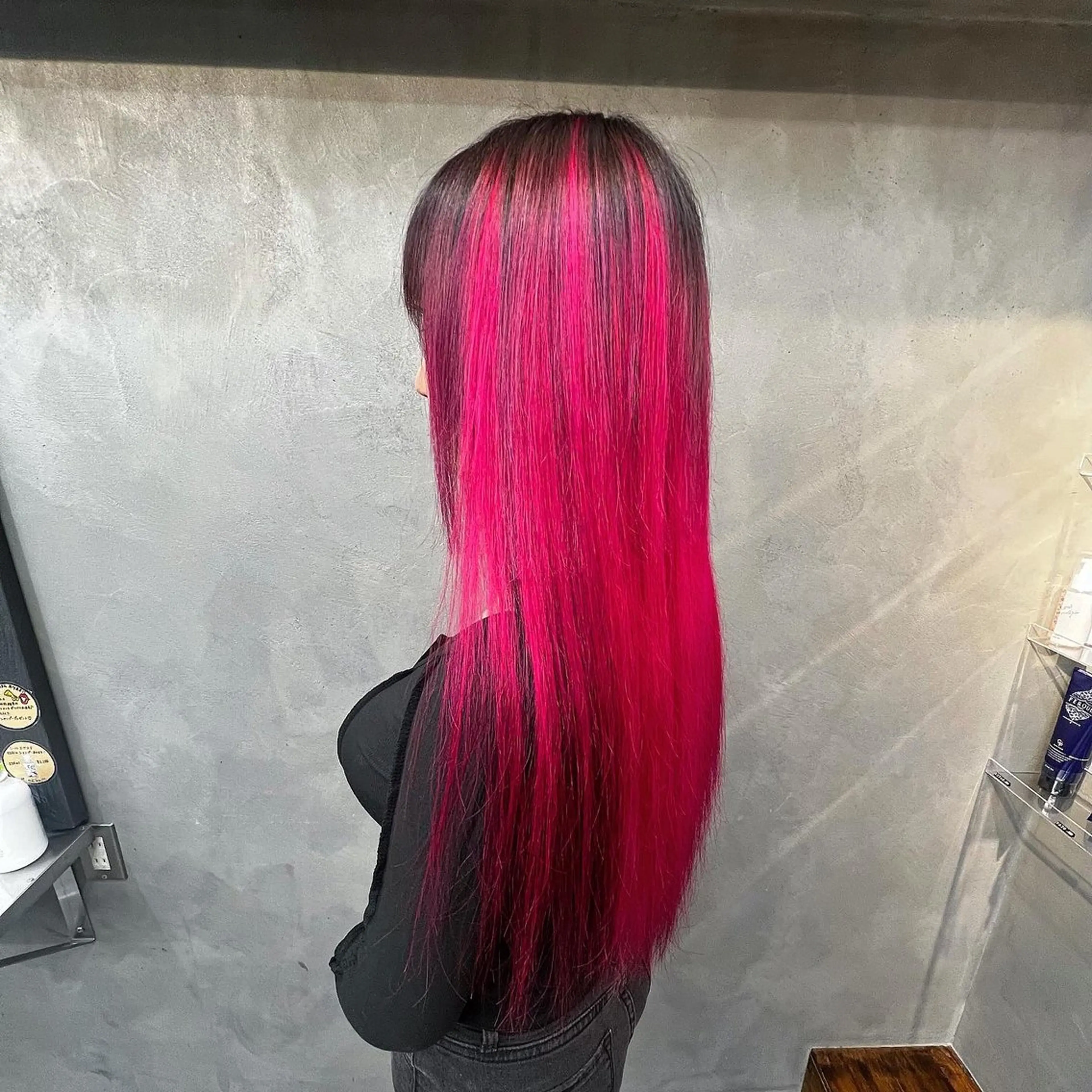 ロング エクステ ❤️‍🔥シールエク ＋カラー京❤️‍🔥のヘアスタイル