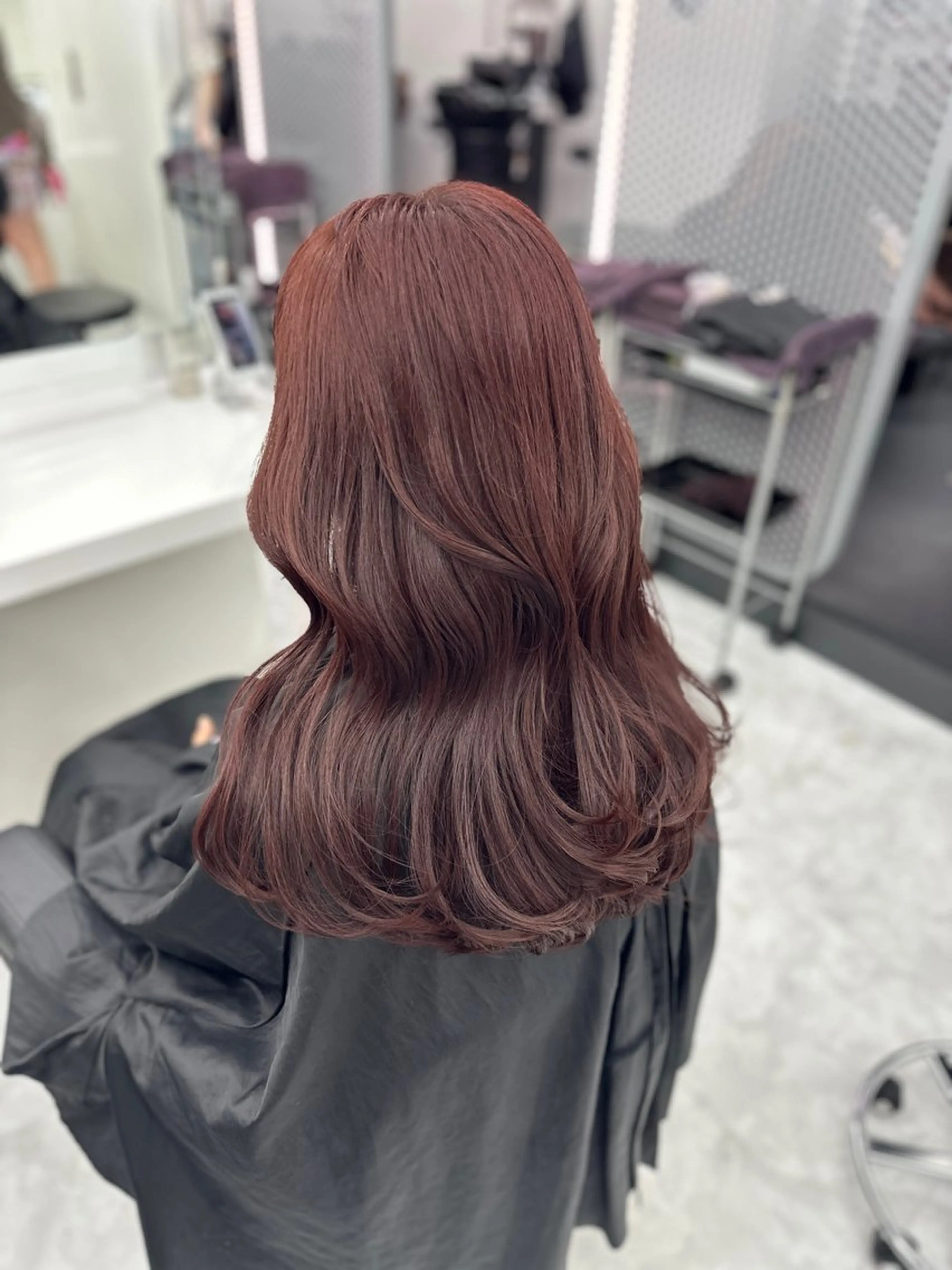 ロング カラー パーマ ヘアアレンジ メンズ キッズ ♥️韓国ヘア レイヤー♥️ゆりのヘアスタイル