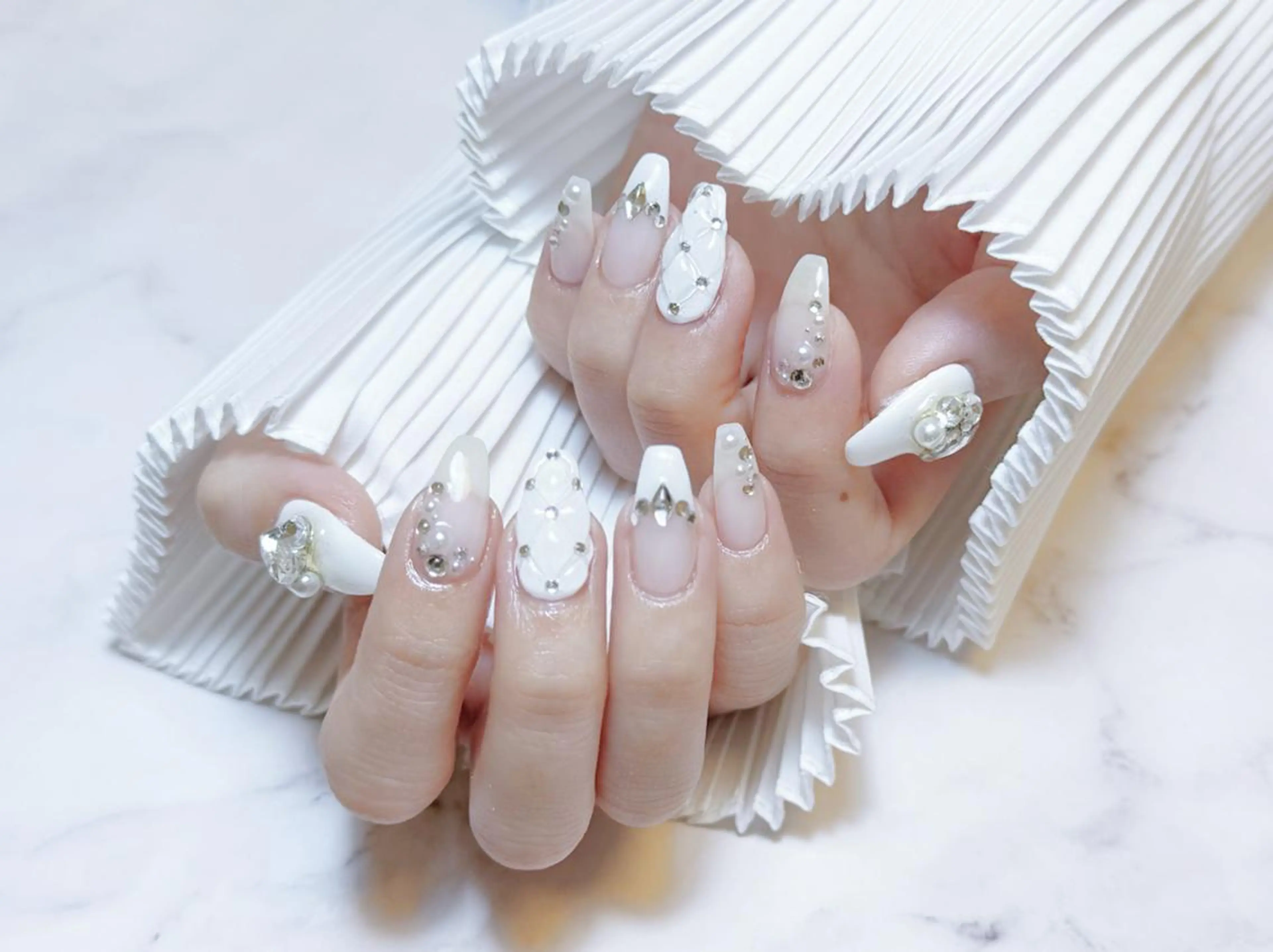 自爪🎀120分デザインやり放題コース(500円パーツまで時間内つけ放題)オフ無しの写真
