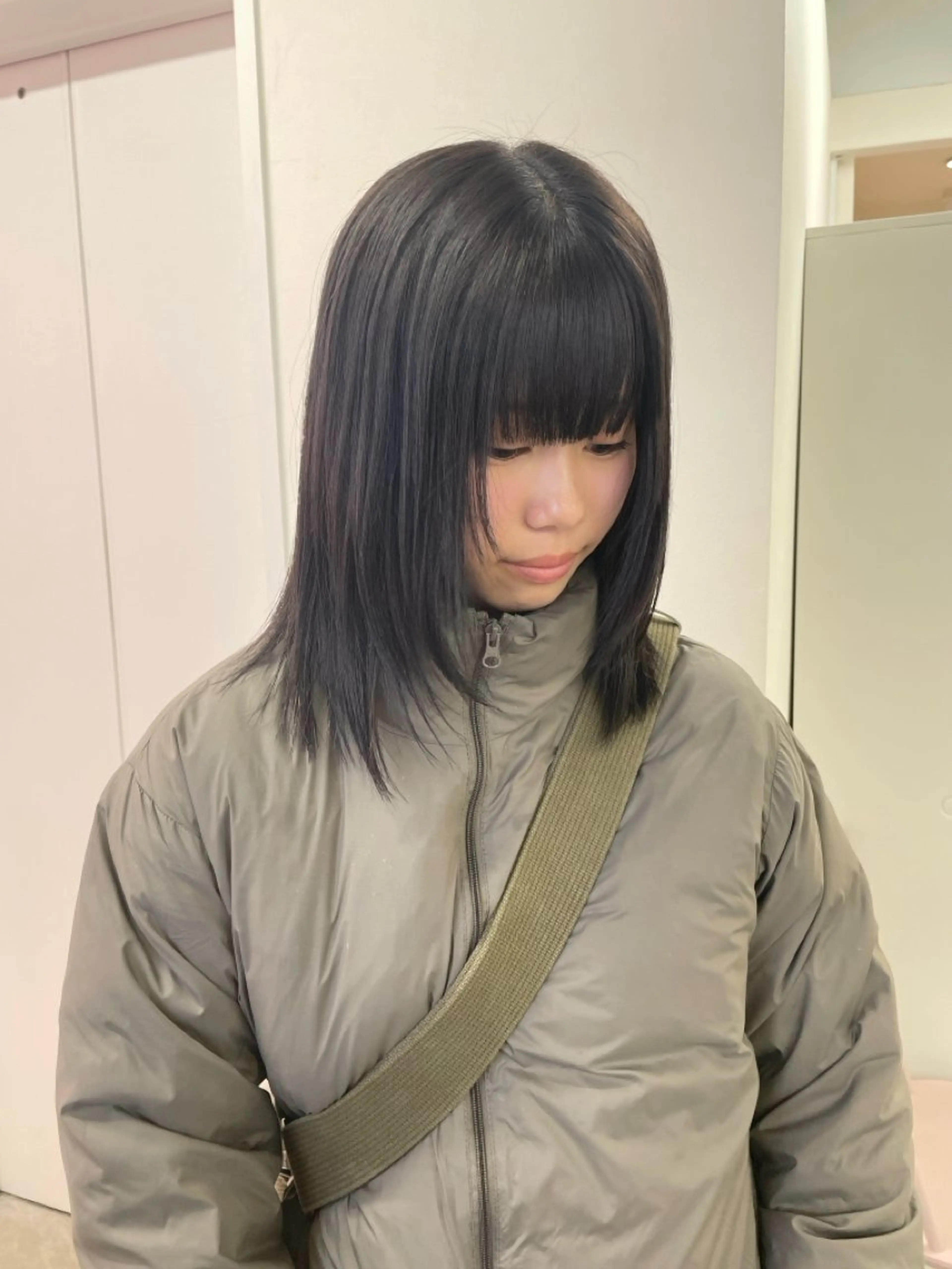 ミディアム カラー レイヤーカット Hana ♡ marshu梅田のヘアスタイル