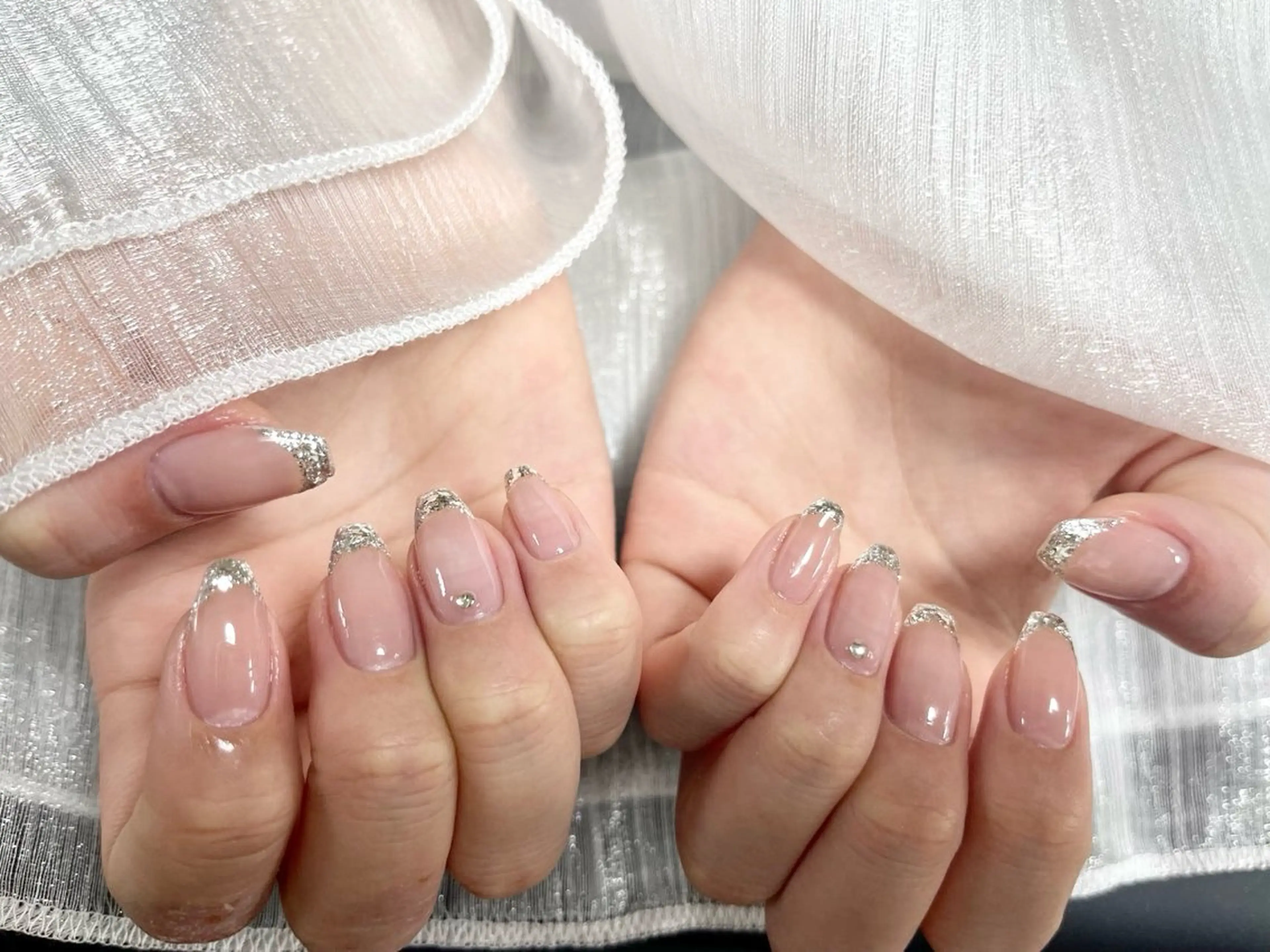 ネイル 長さ出し フレンチネイル グラデーション マグネットネイル マグネットフレンチ ハンドネイル ハンドケア ⭐️Dreamy Nail⭐️のネイルデザイン