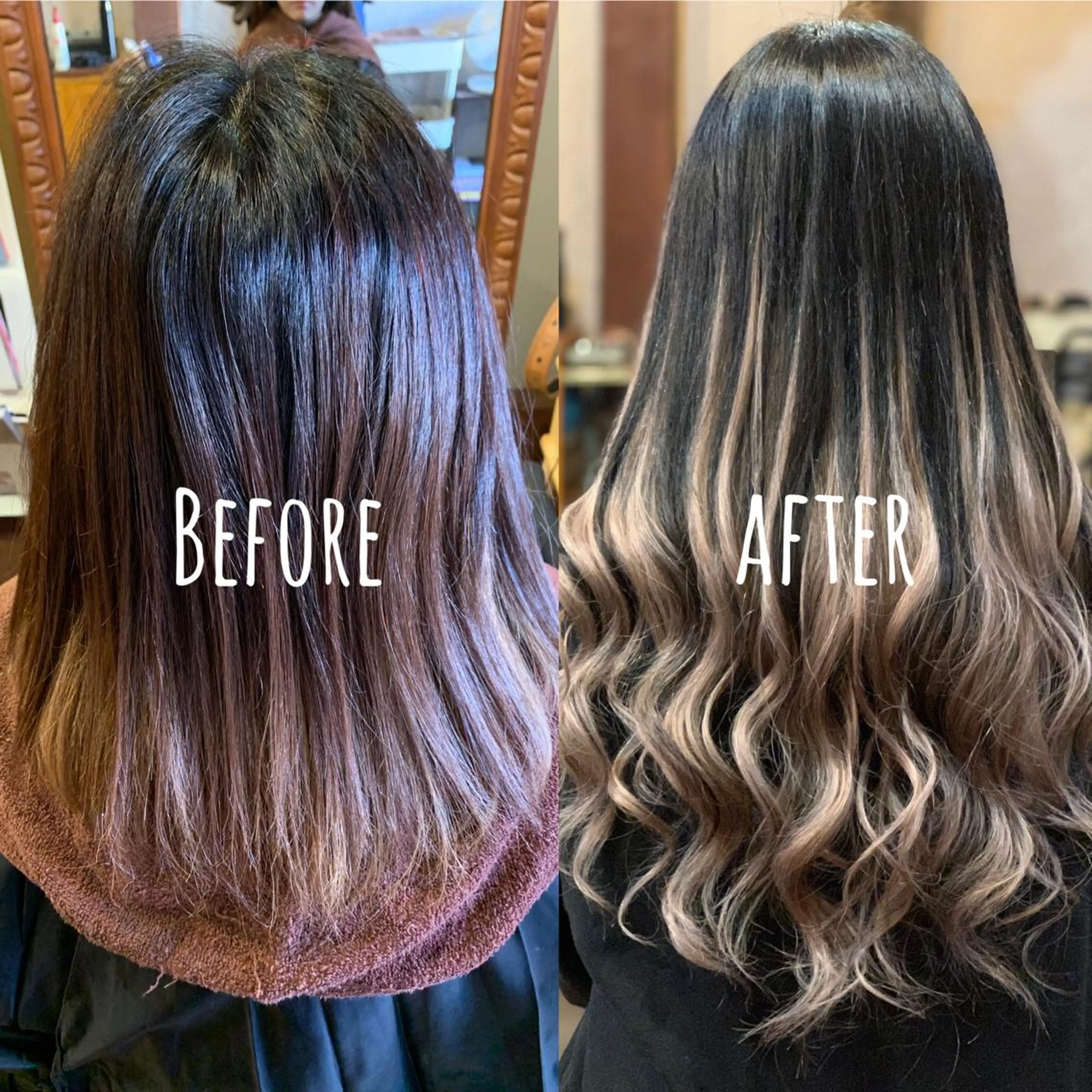 ロング シールエクステ エクステ カット ヘアカラー エクステ ReHyd BEAUTÉ salon&store 心斎橋店所属・❤️MASAKO❤️ 🌸🩷エクステ🩷のヘアスタイル