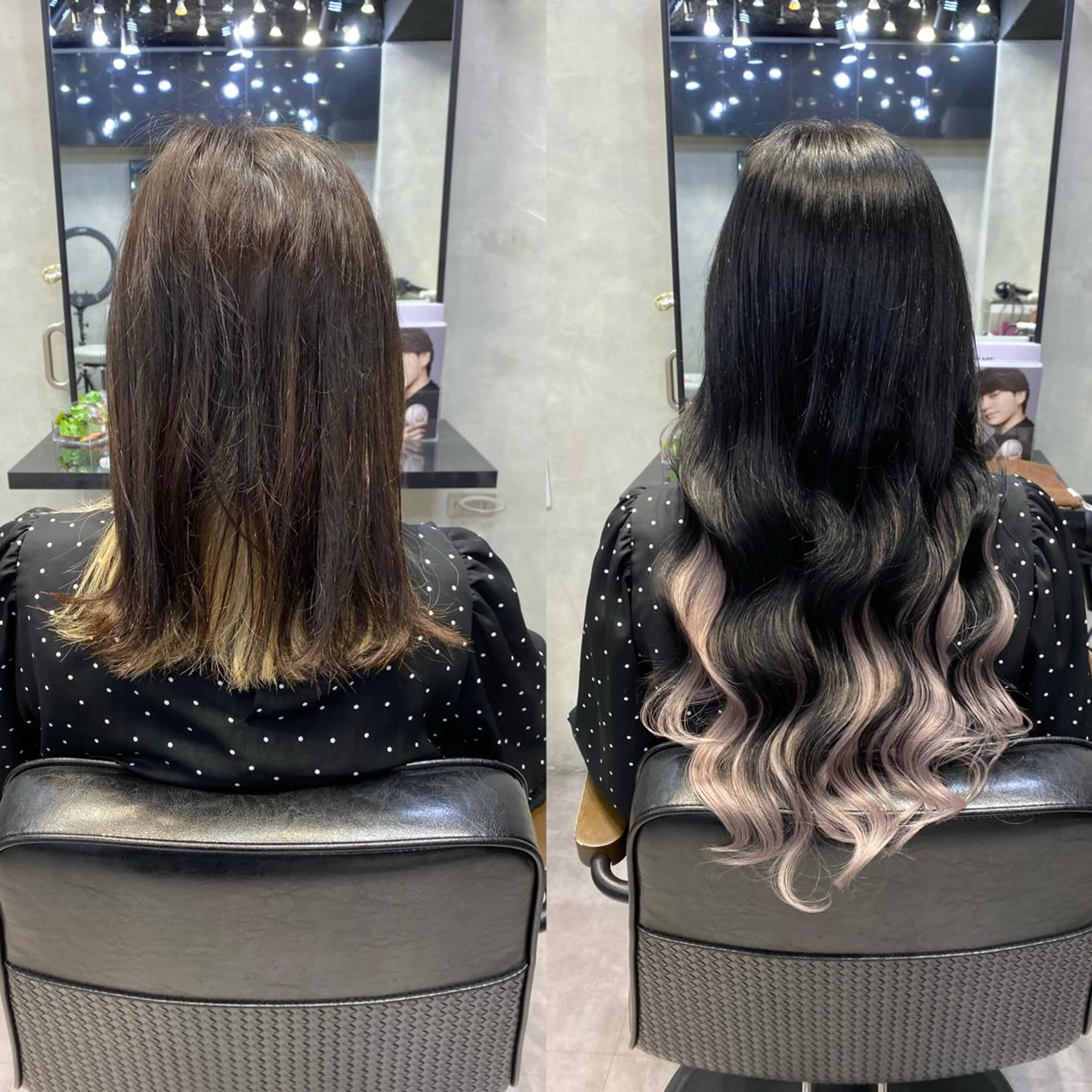 ロング カラー ヘアアレンジ シールエクステ アッシュ バレイヤージュ ベージュカラー ブリーチ ar+ ❤︎ maiのヘアスタイル