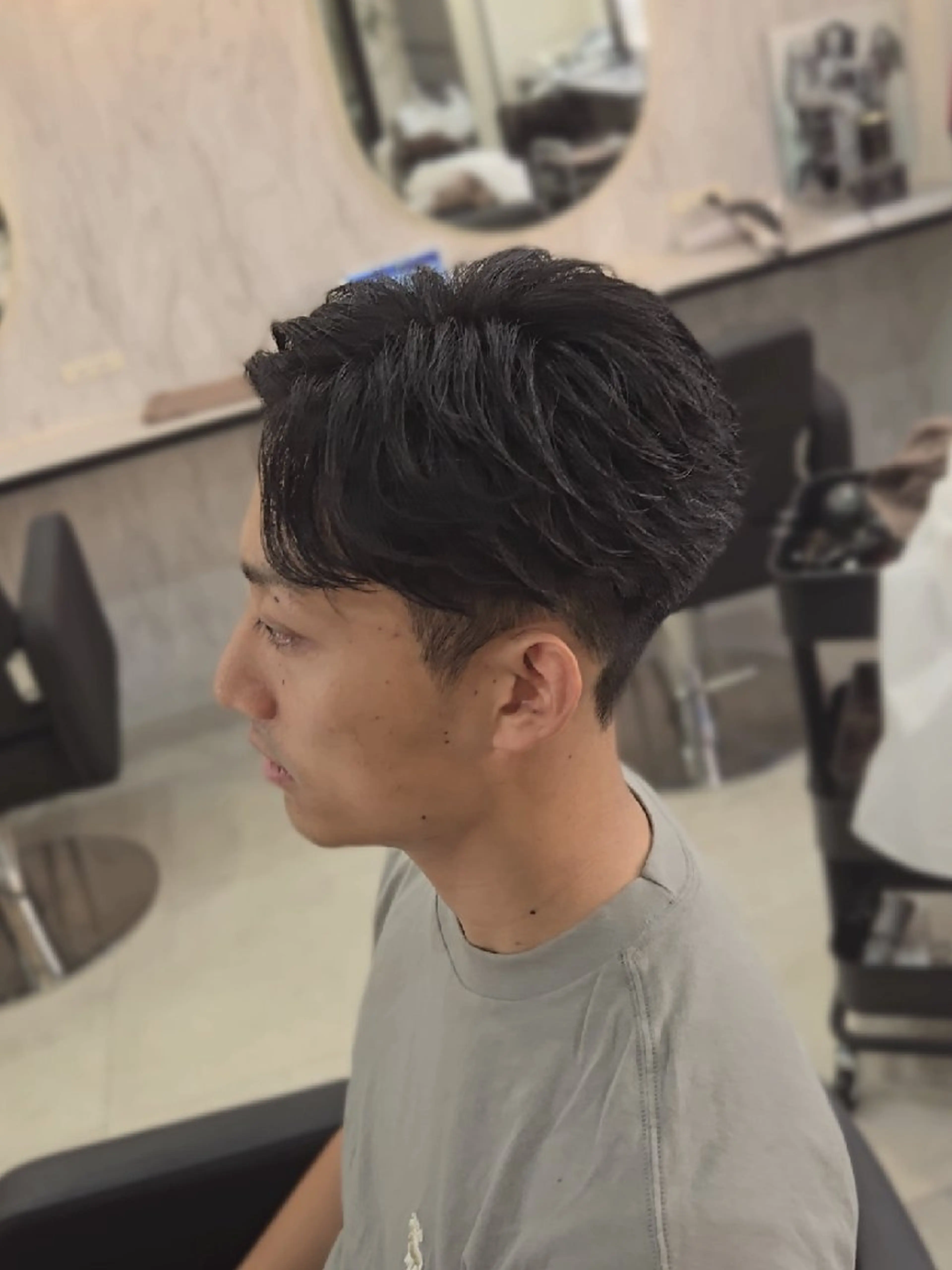 メンズ ショート ショートヘア カット ヘアセット Lapis 名古屋駅前店所属・LEN名古屋/パーマ メンズ特化美容師のヘアスタイル