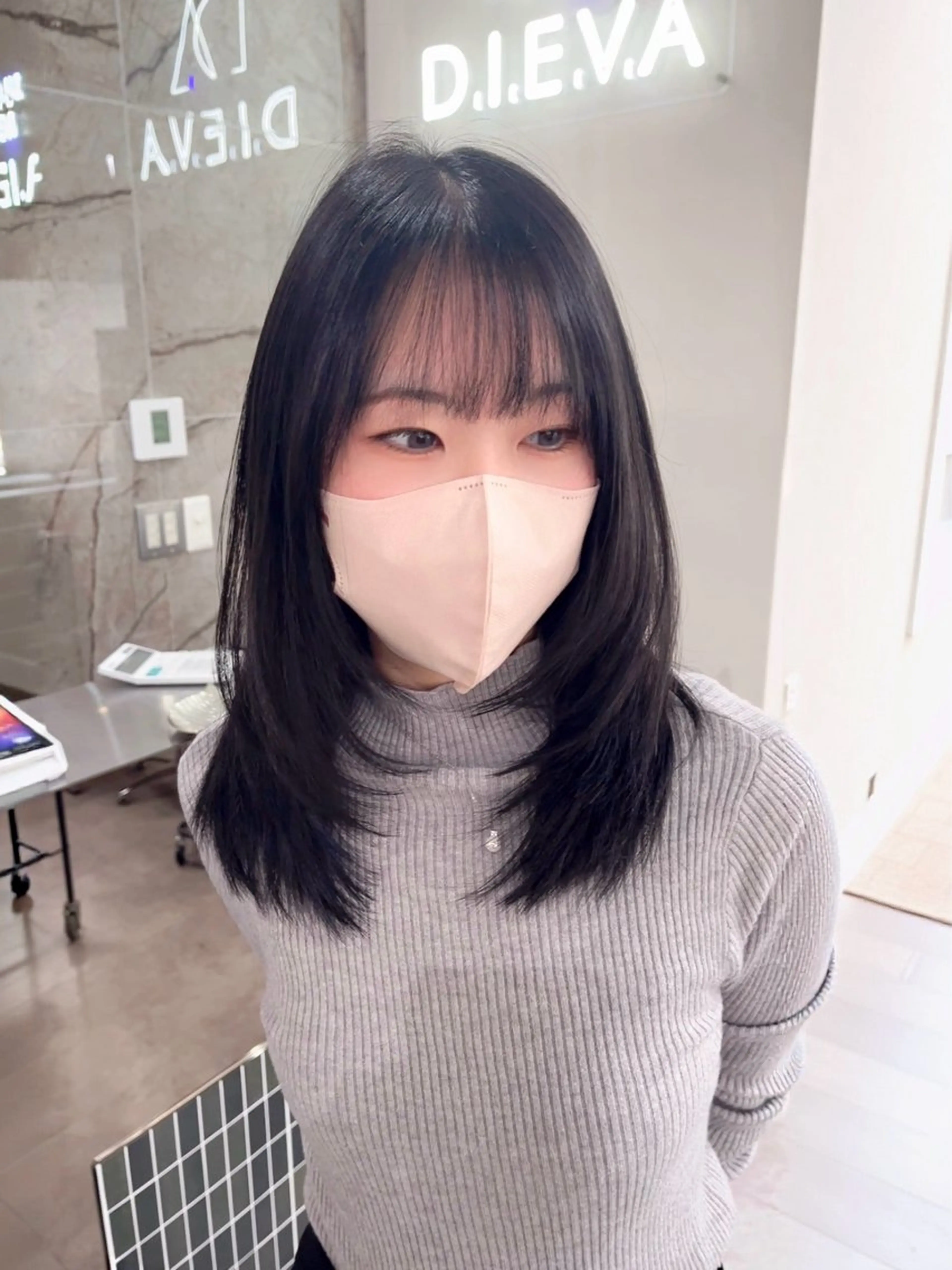 ミディアム カット ヘアカラー トリートメント ヘッドスパ ヘアセット ✨小顔レイヤー/ 中性ウルフ/清野龍平のヘアスタイル