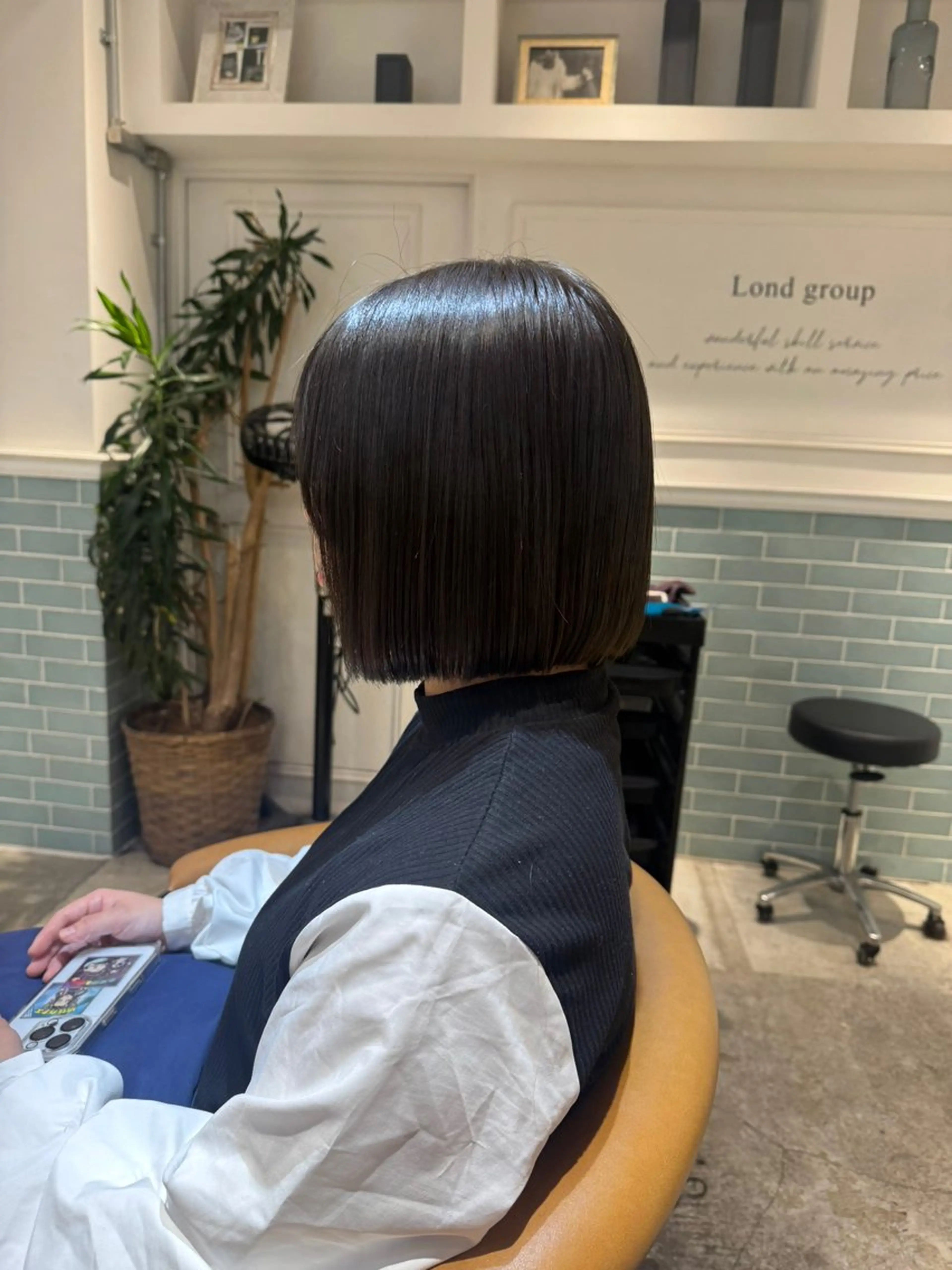 ミディアム ボブ 髪質改善 縮毛矯正 カット ヘアカラー トリートメント ヘアセット 髪質改善/ボブ /韓国/erikoのヘアスタイル